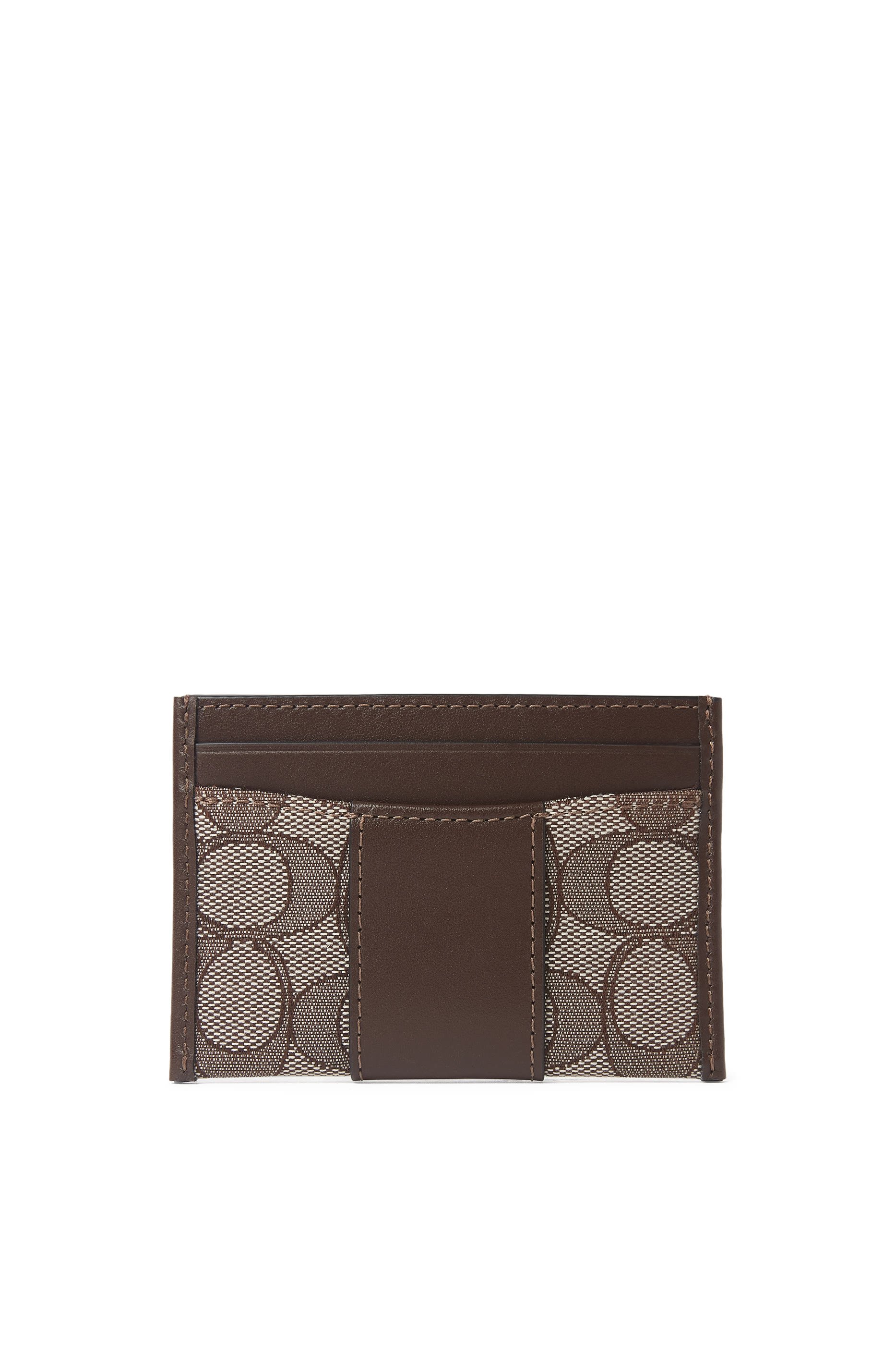  Essential Card Case in Signature Jacquard 