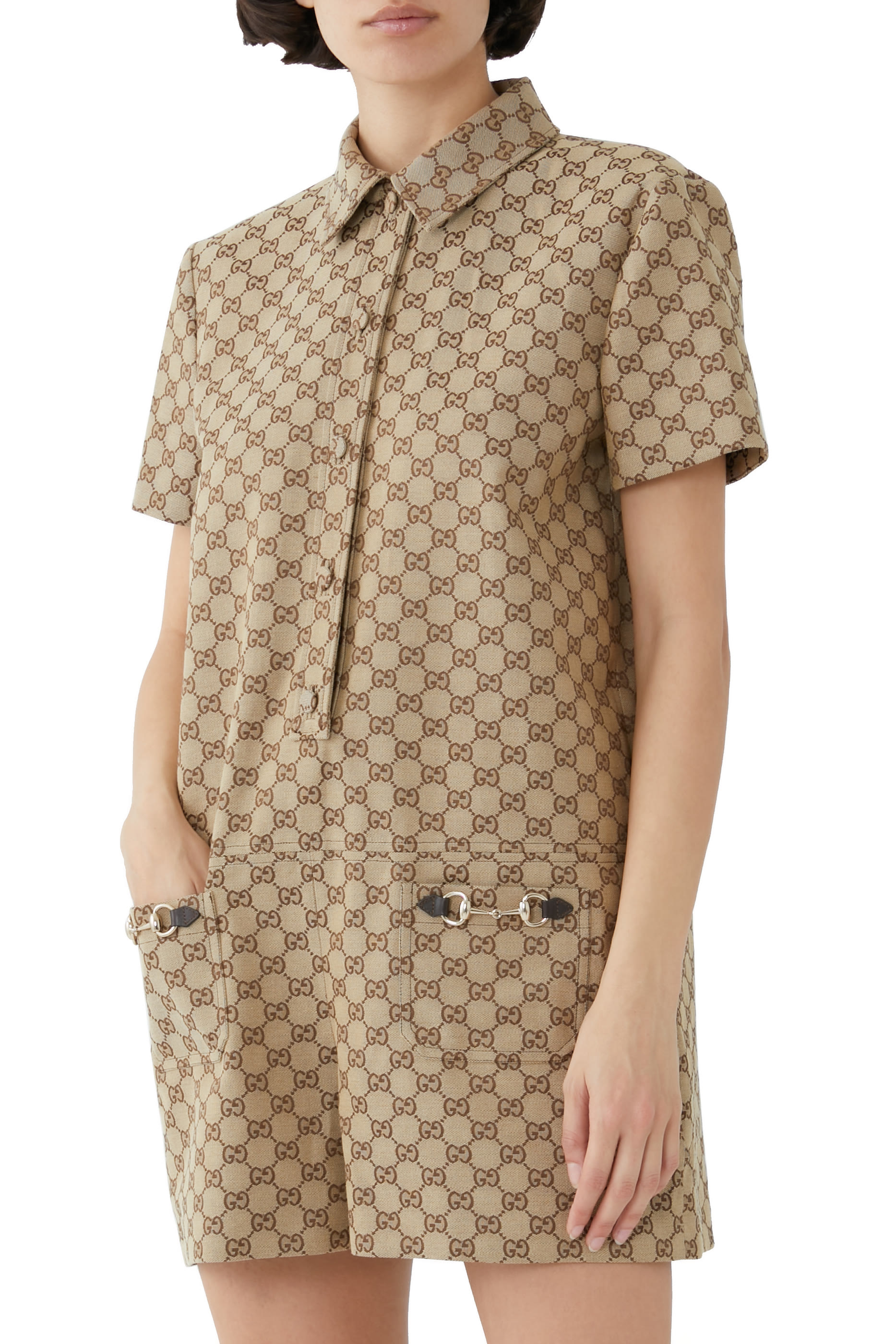 GG Canvas Jumpsuit