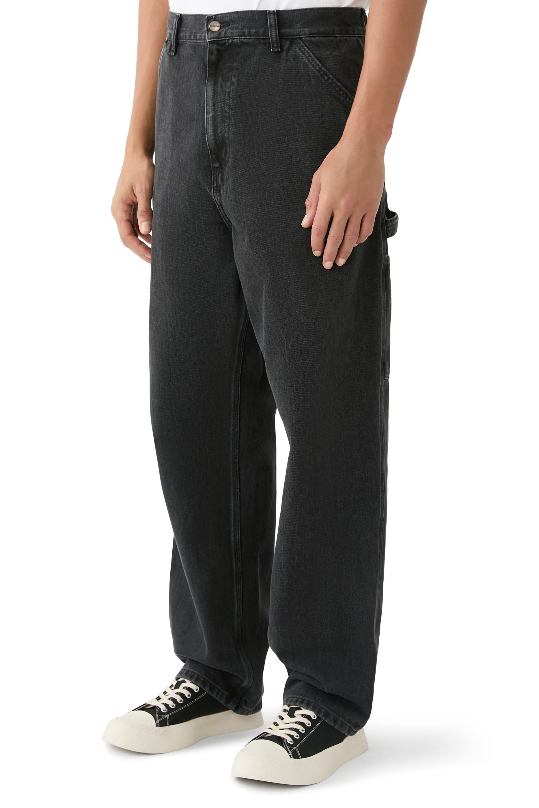 Single Knee Denim Pants