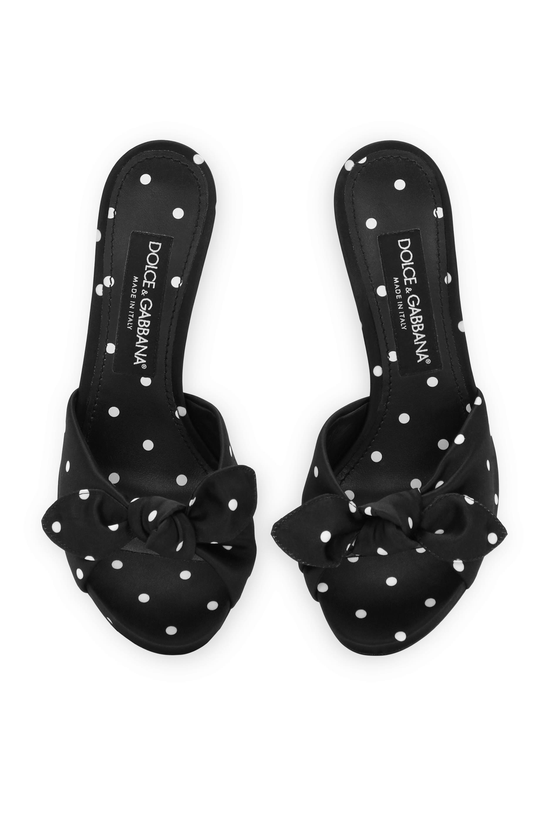 Keira 90 Polka-Dot Print Mules