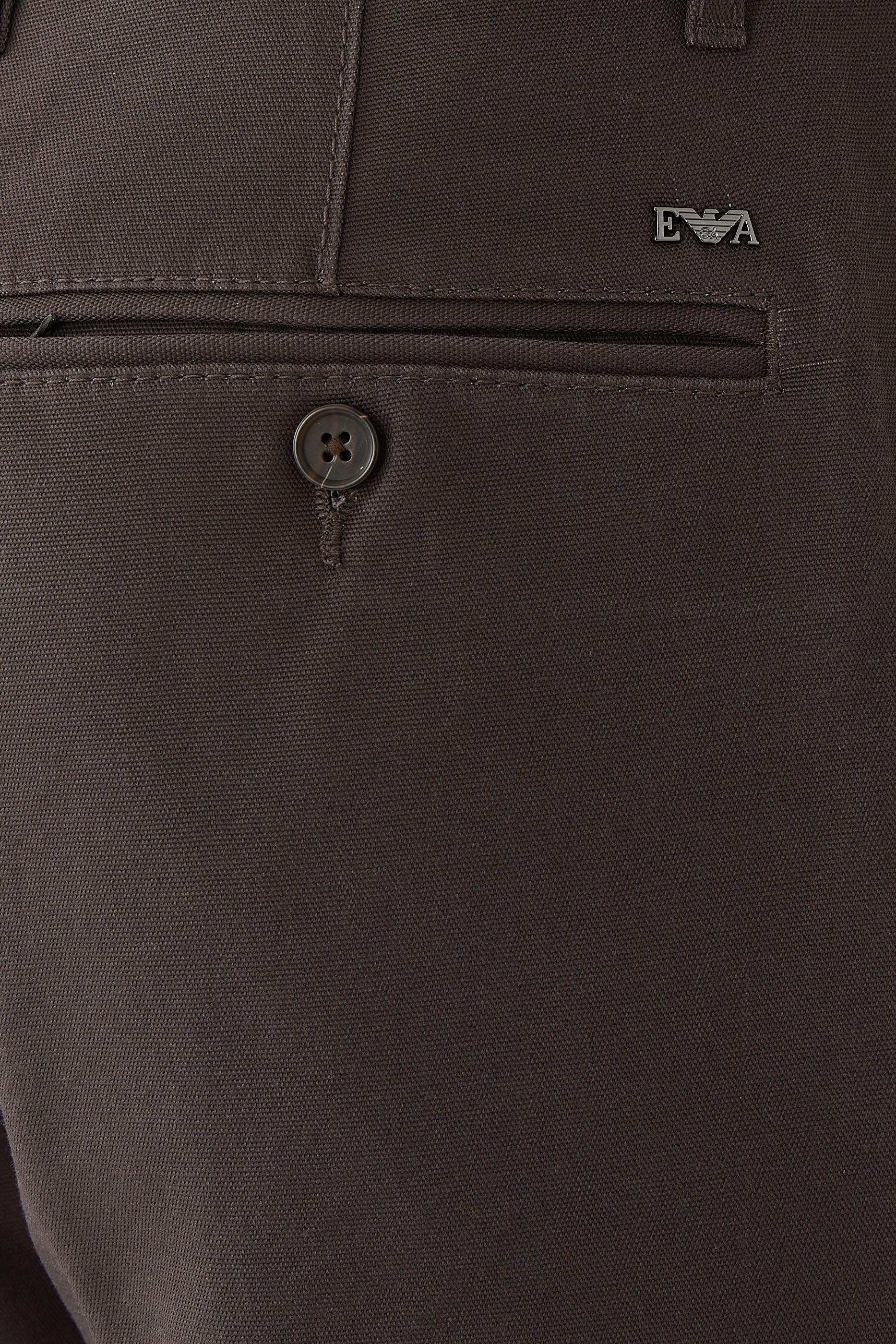 Straight-Leg Canvas Pants