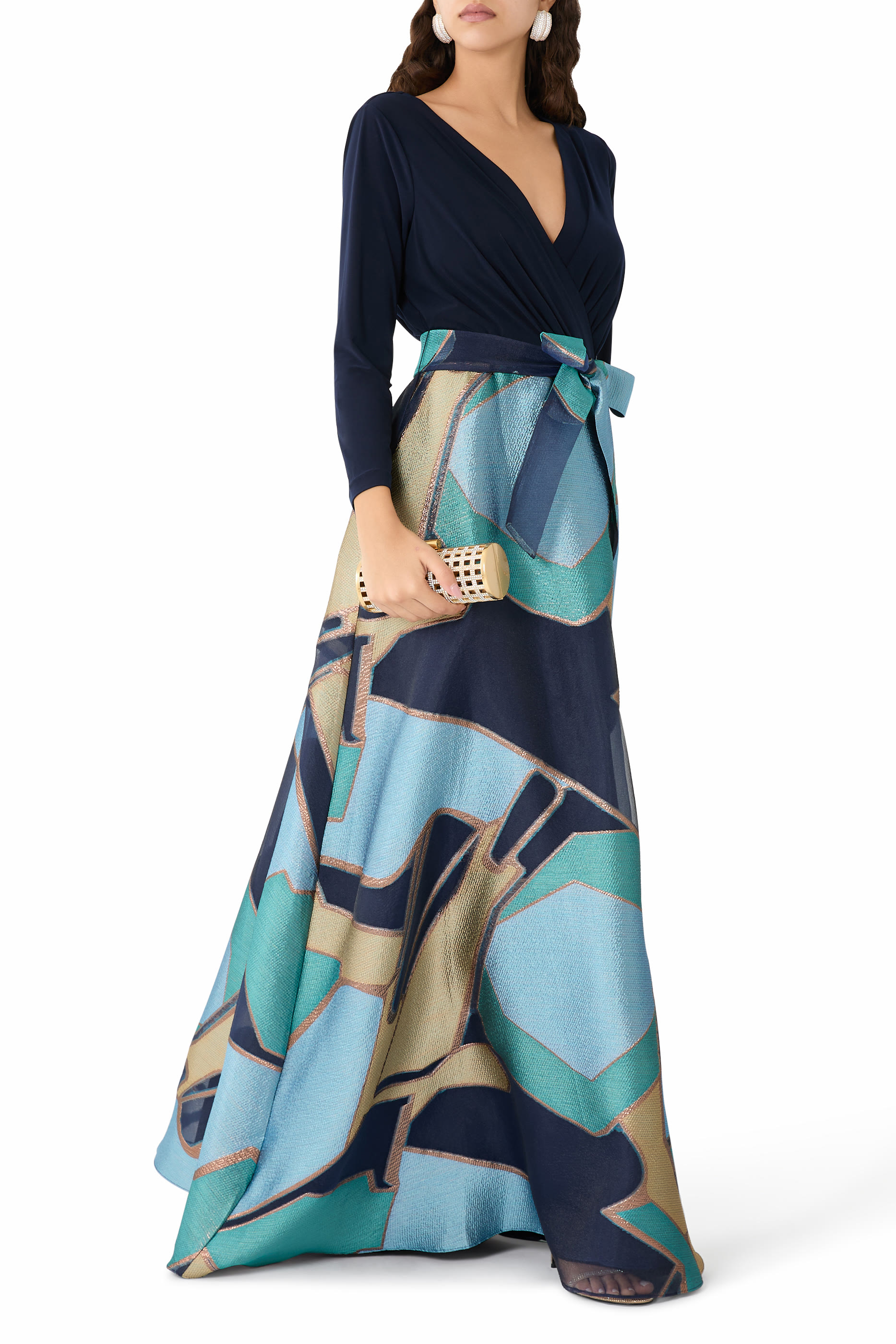 Geometric Pattern Gown