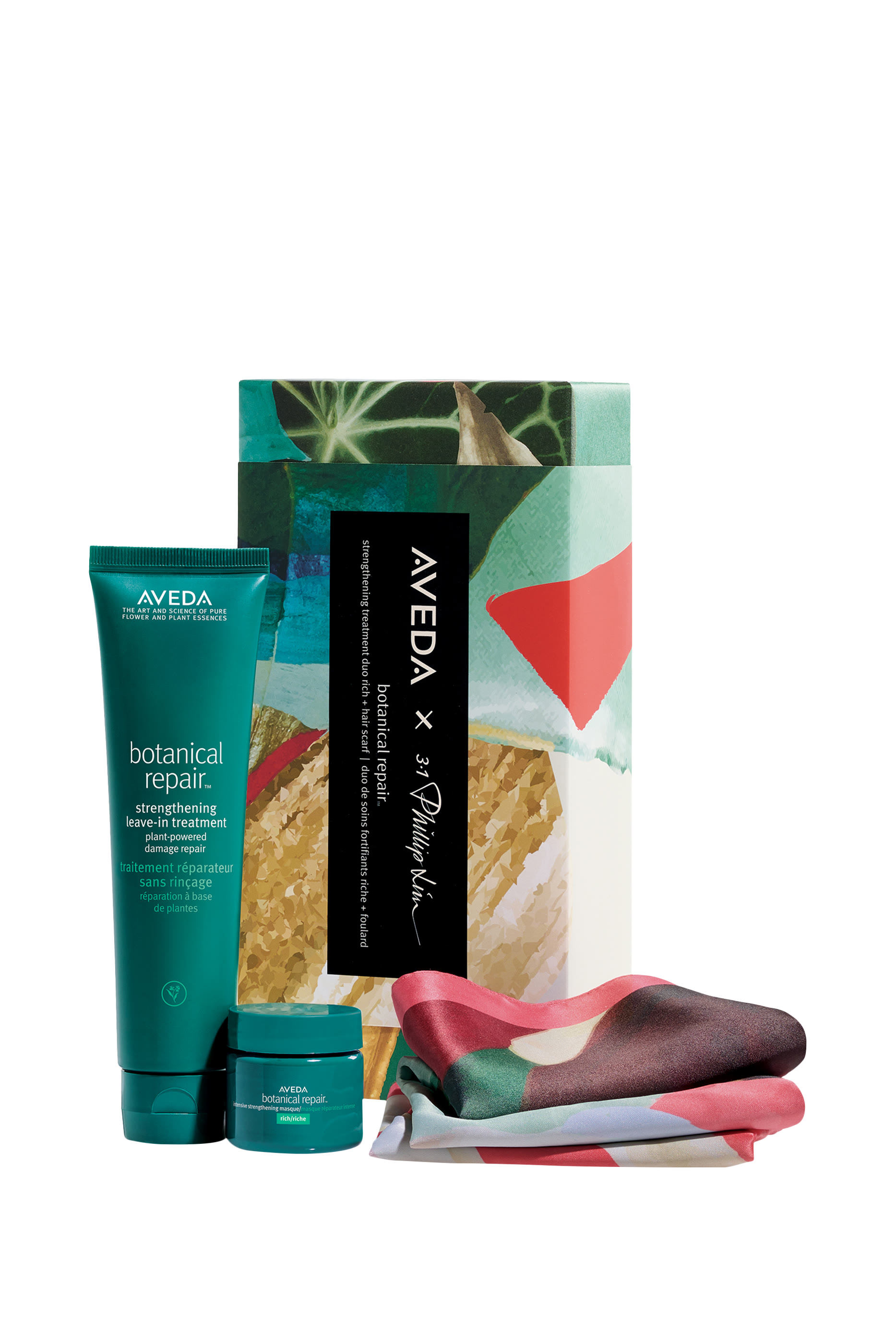 Botanical Repair Strengthening Treatment Duo and Hair Scarf Set