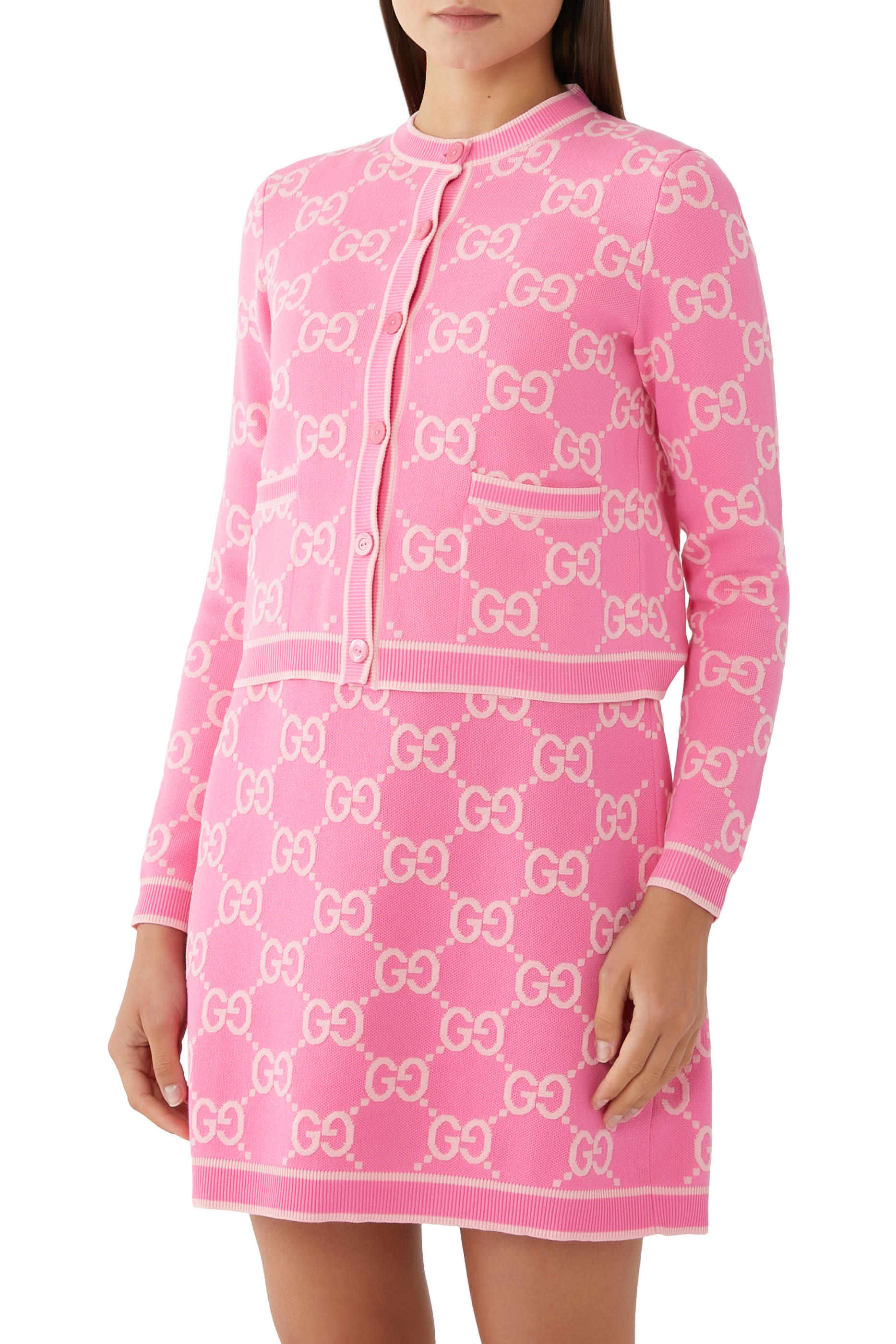 GG Cotton Jacquard Cardigan