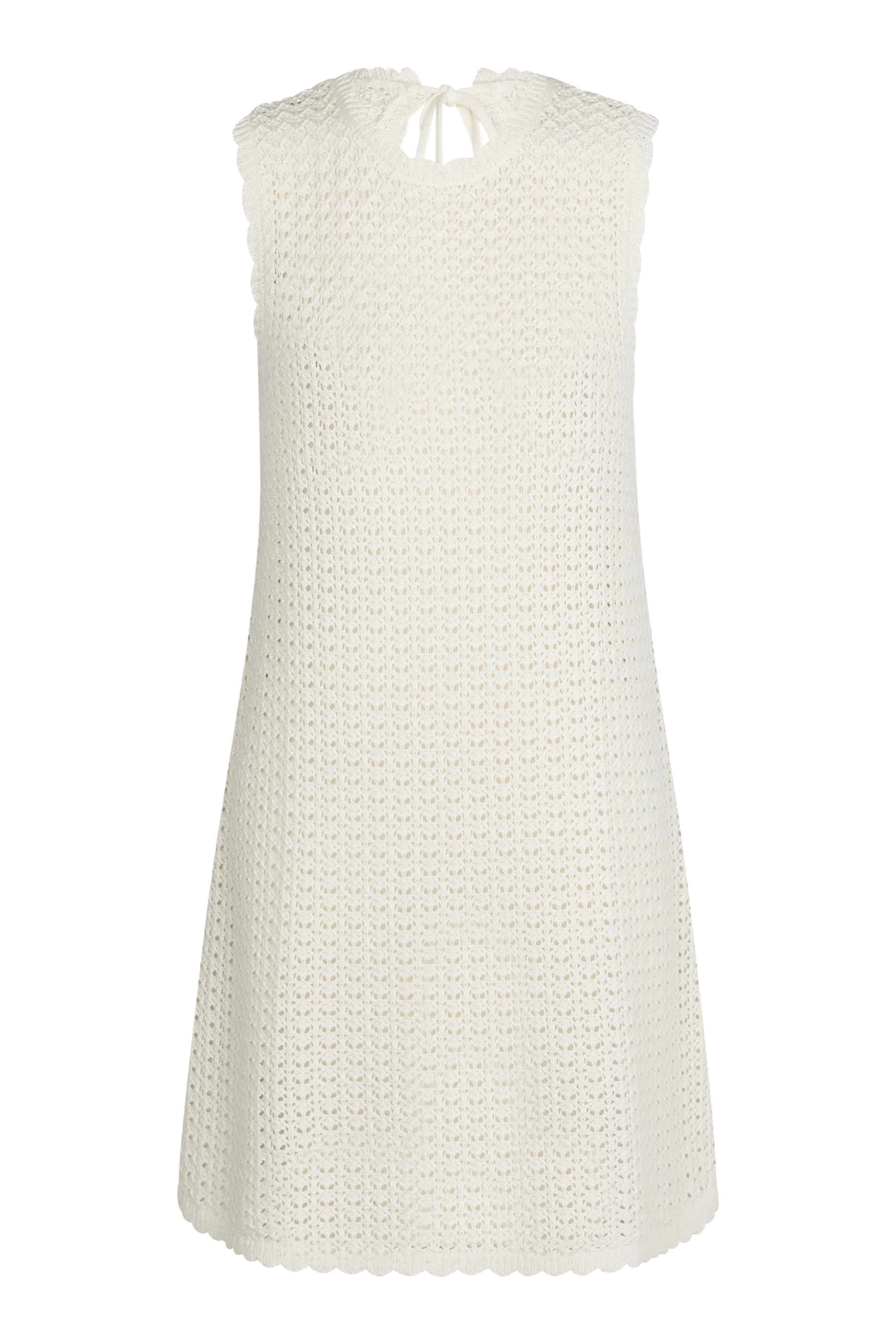 Pointelle Shift Mini Dress