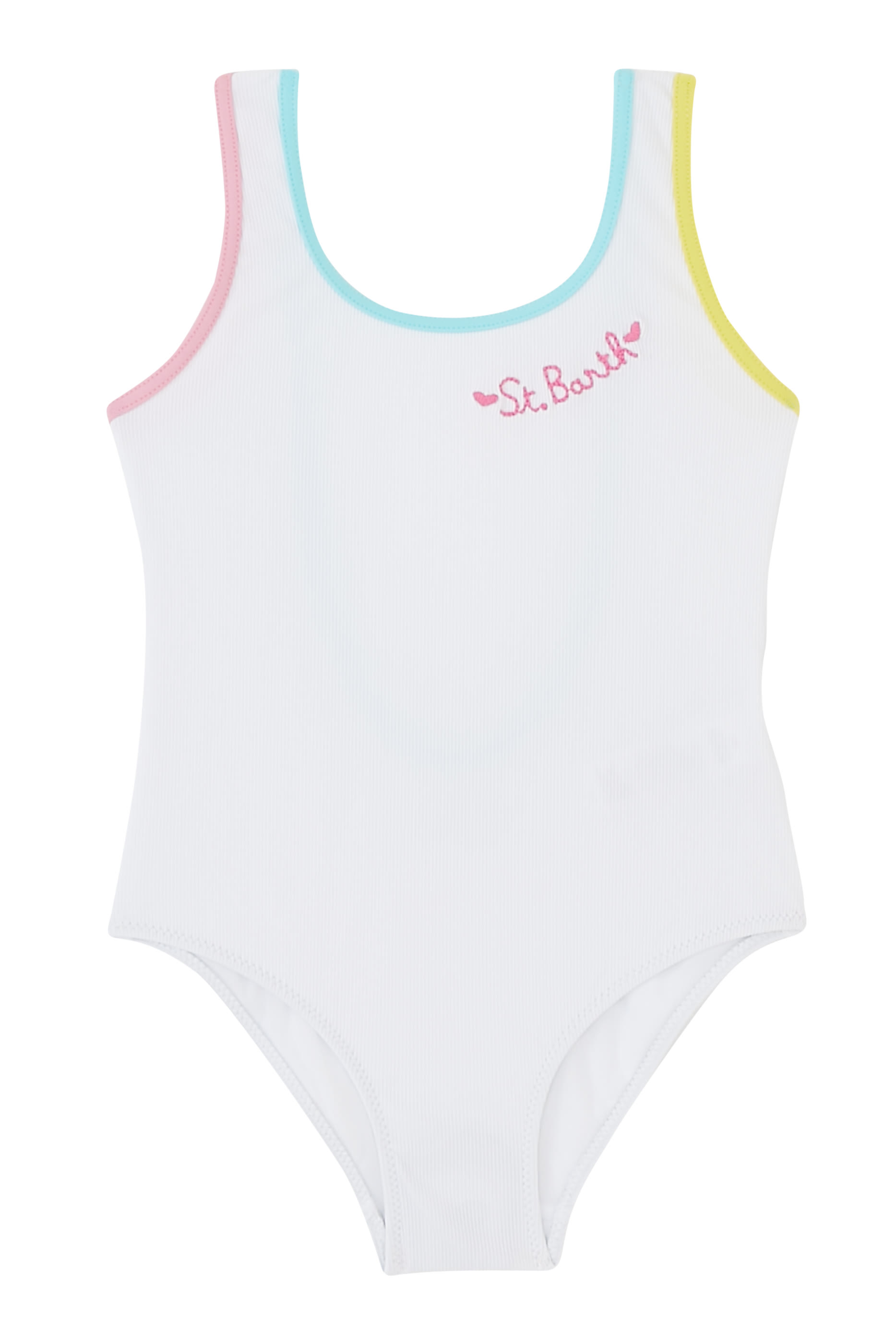 Kids Cara String Logo Printed Swimsuit