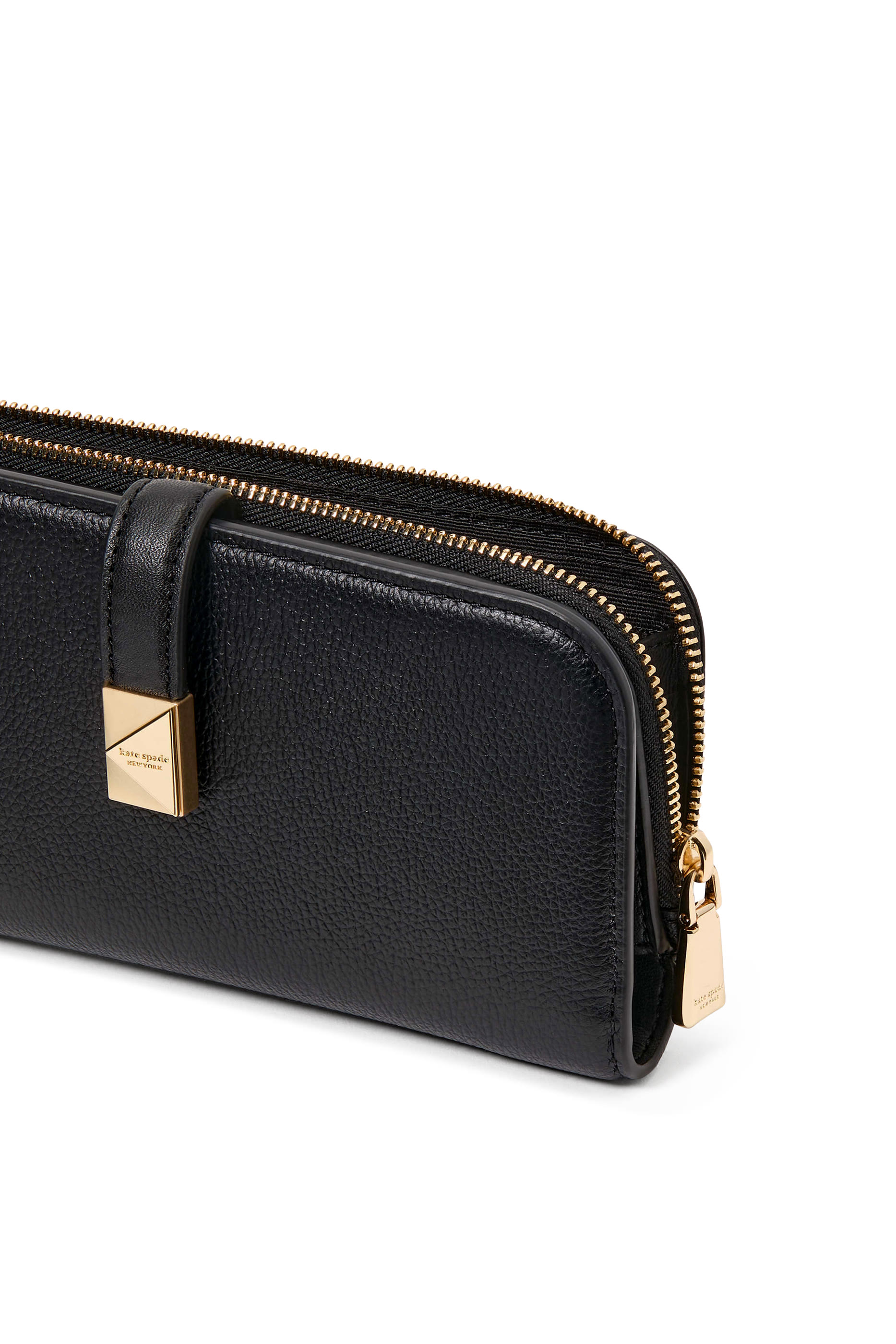 Devin Pebble Leather Zip Wallet