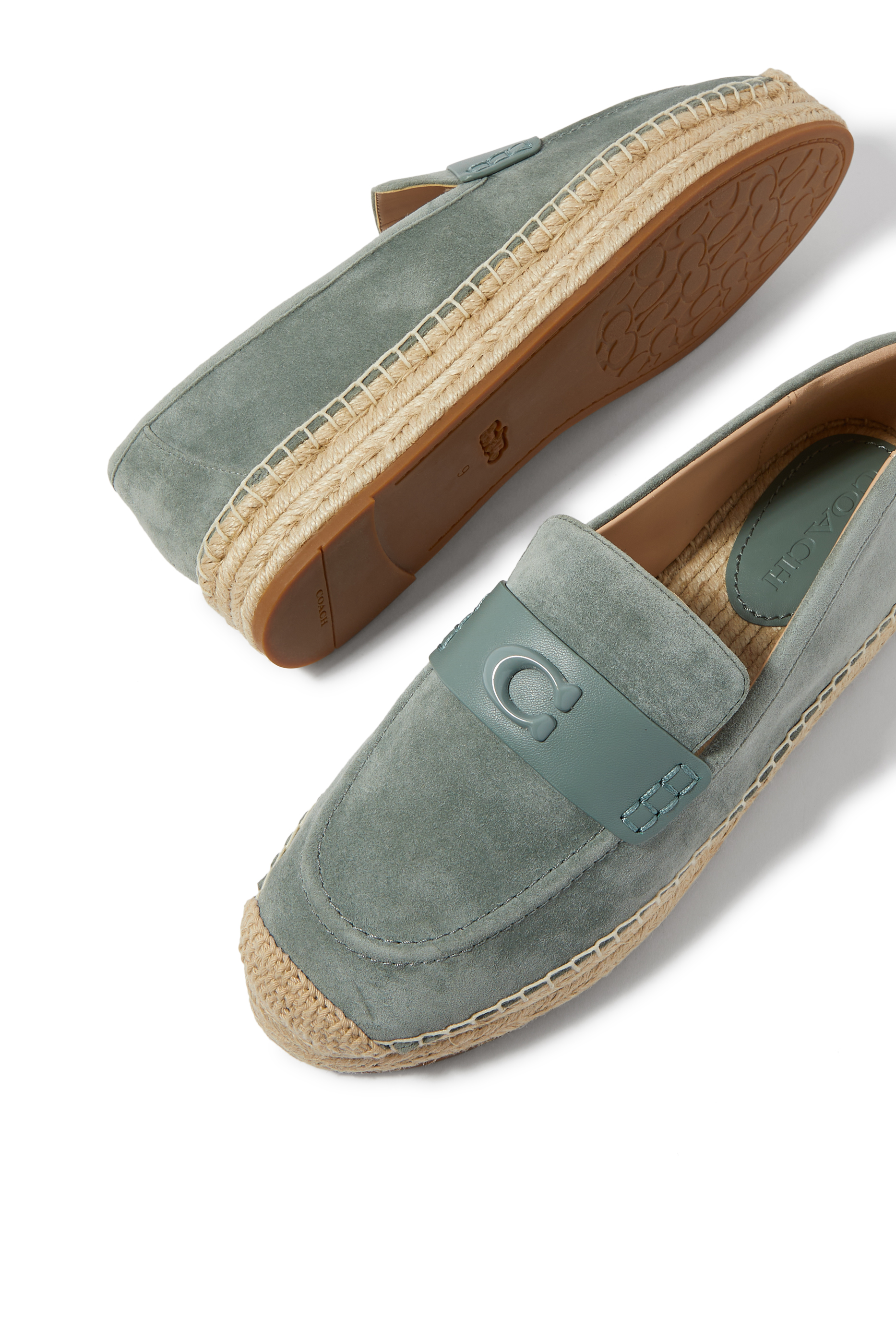 Camilla Monogram Suede Espadrilles