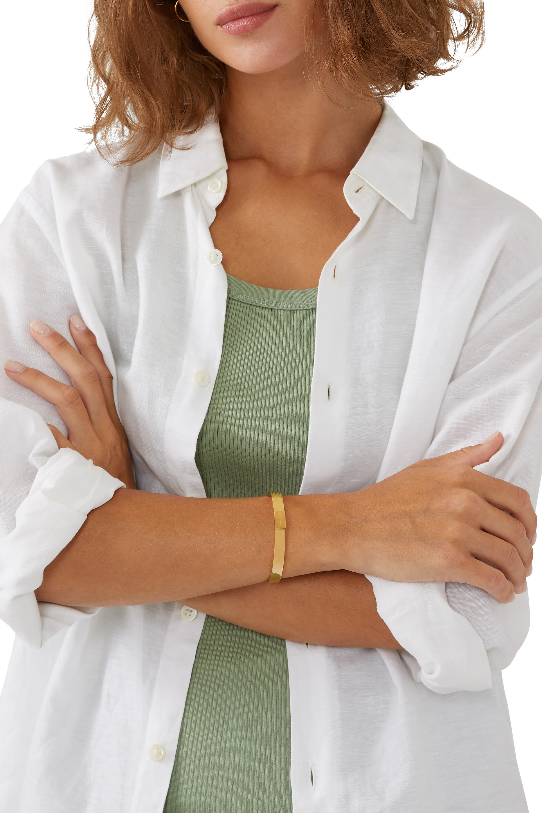 Never A Dull Moment Idiom Bangle, Plated Metal