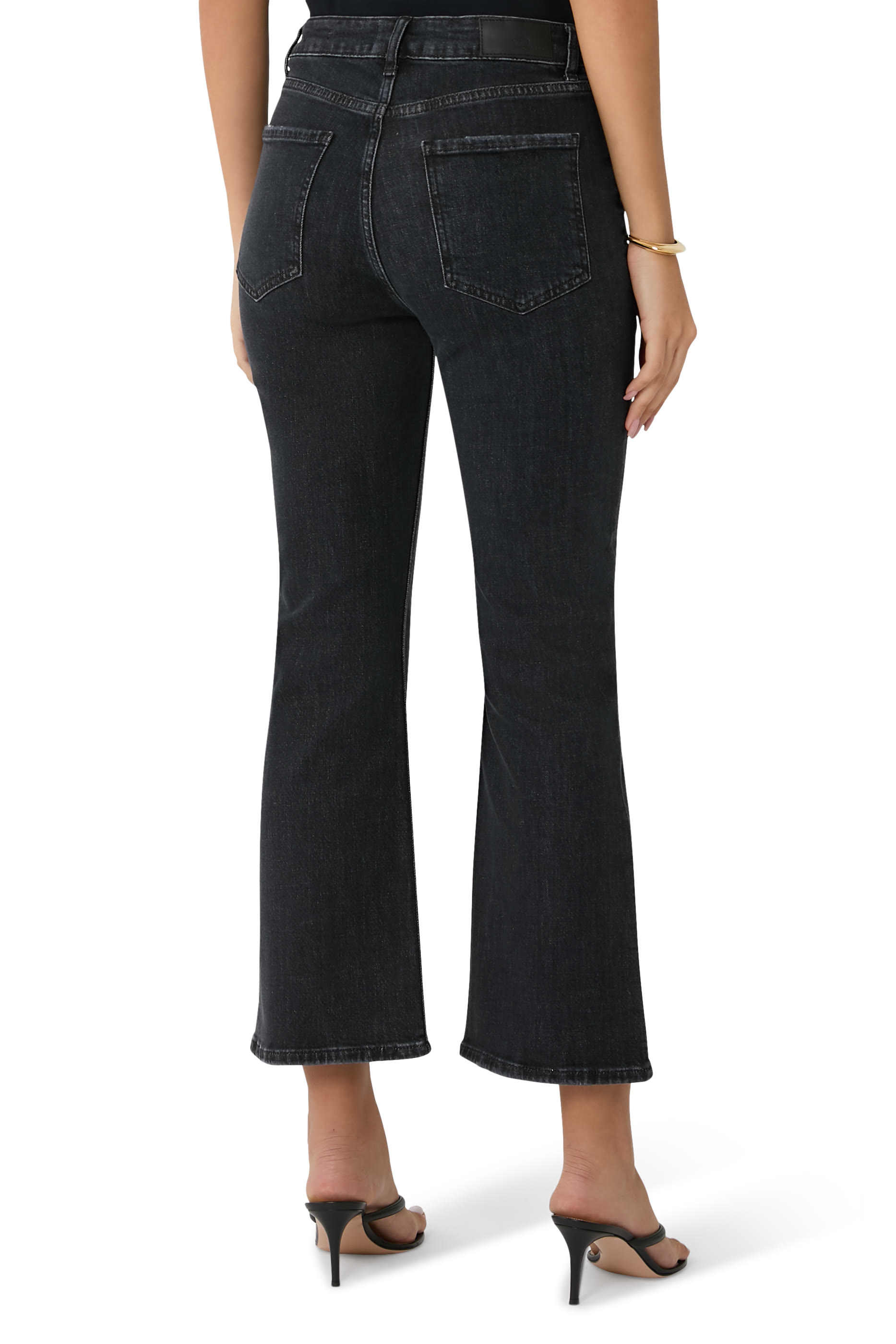 Sunset Crop Slim Flared Jeans 