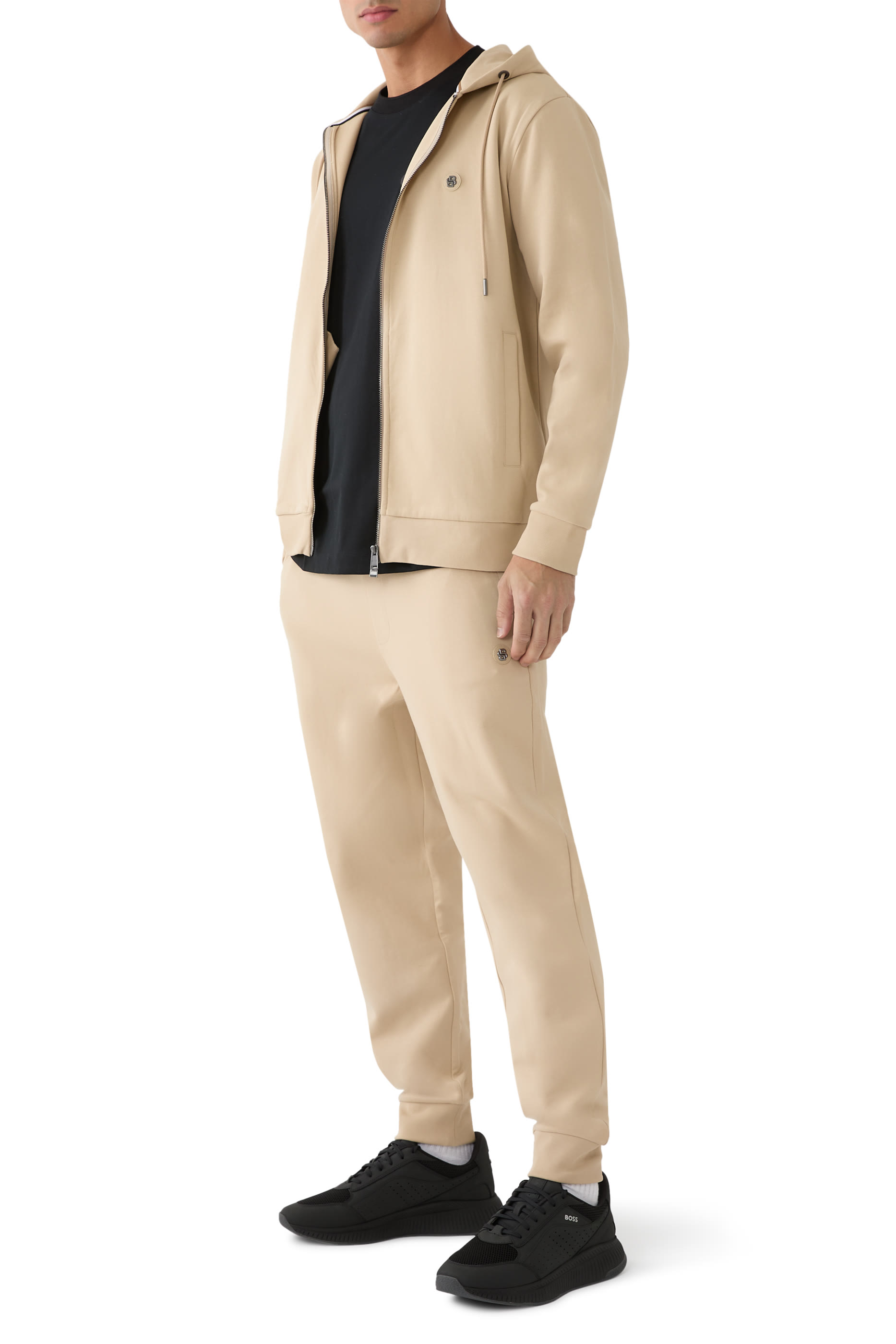 Mercerised-Cotton T-Shirt with Double B Monogram