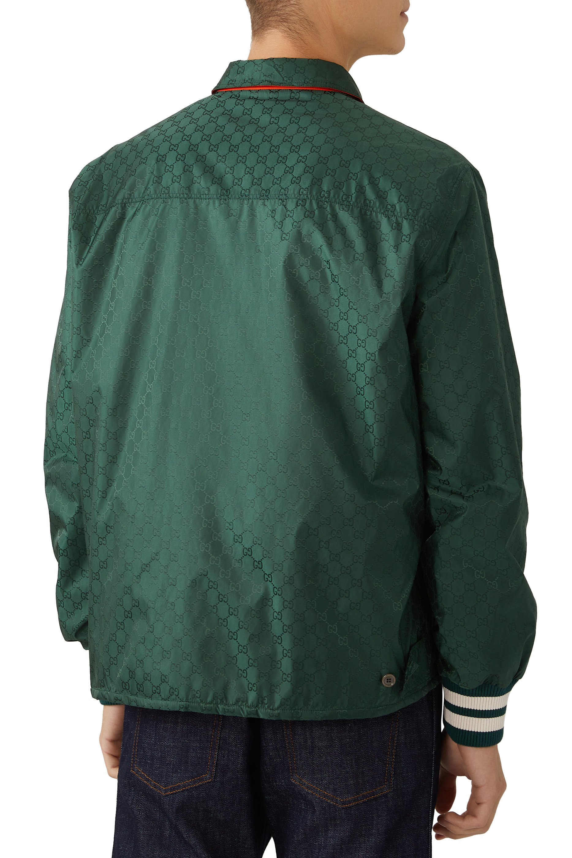 Reversible GG Nylon Jacquard Jacket