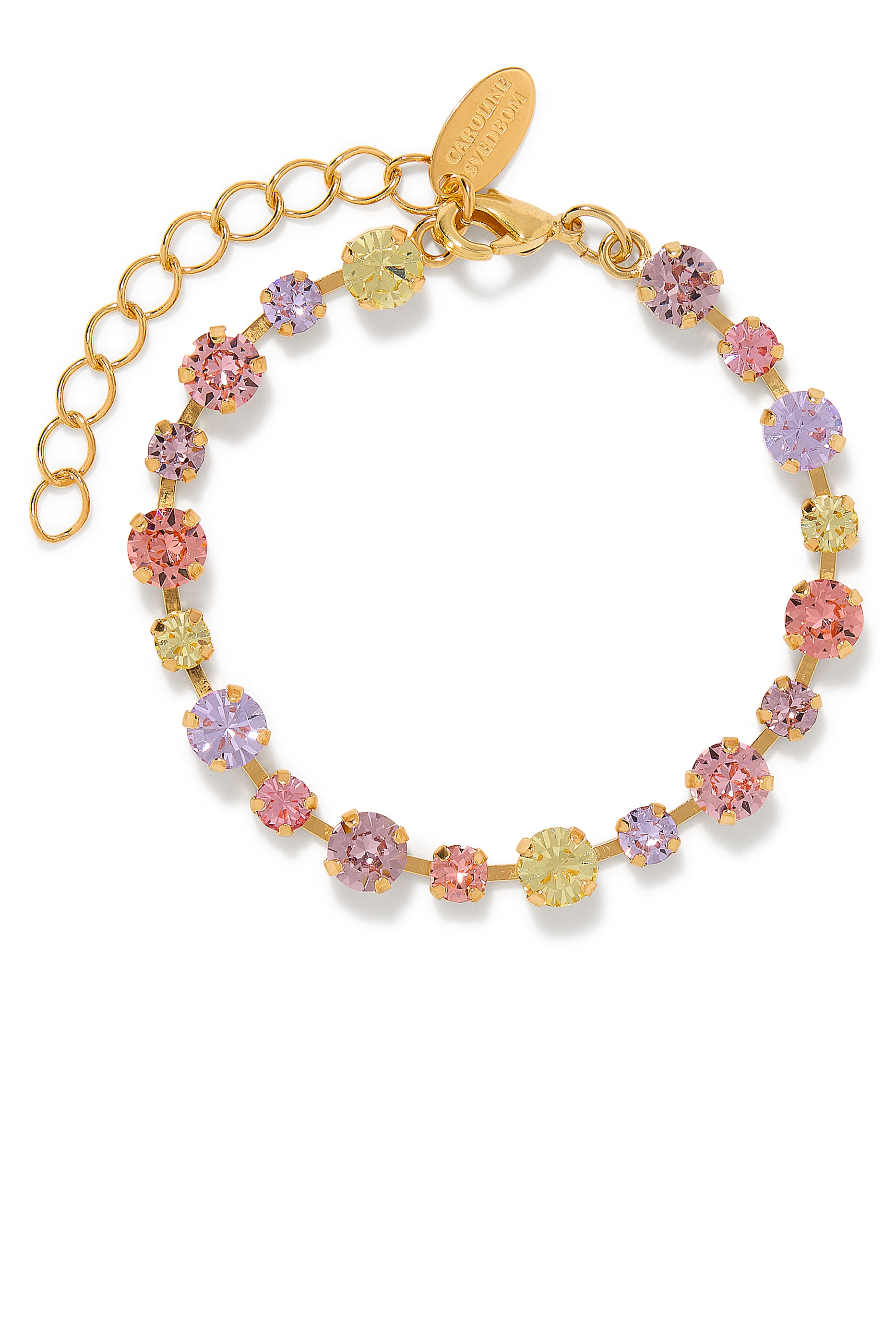 Summer Combo Calanthe Bracelet, 18K Gold-Plated Brass & Crystals