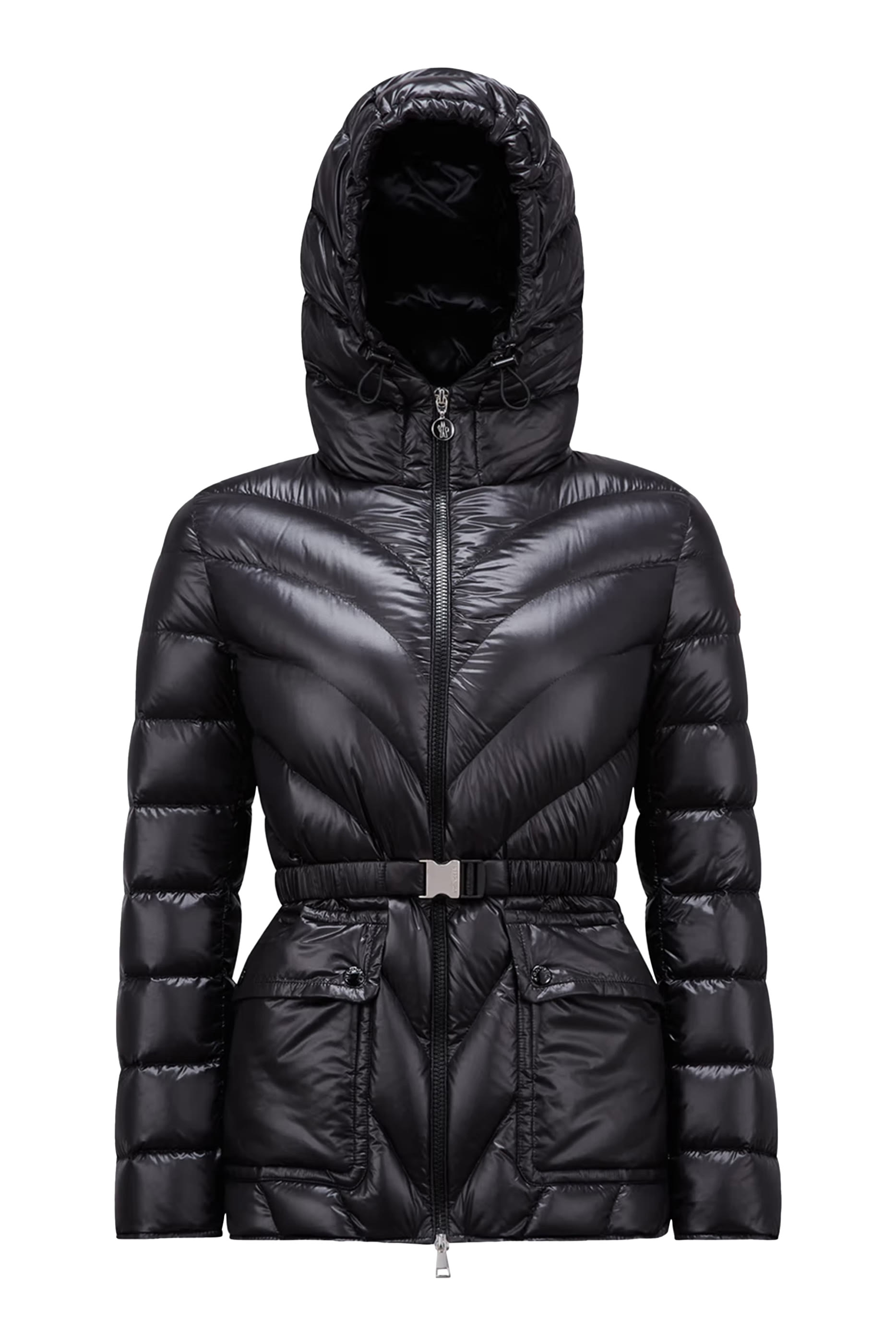 Argenno Hooded Mid-Length Down Jacket