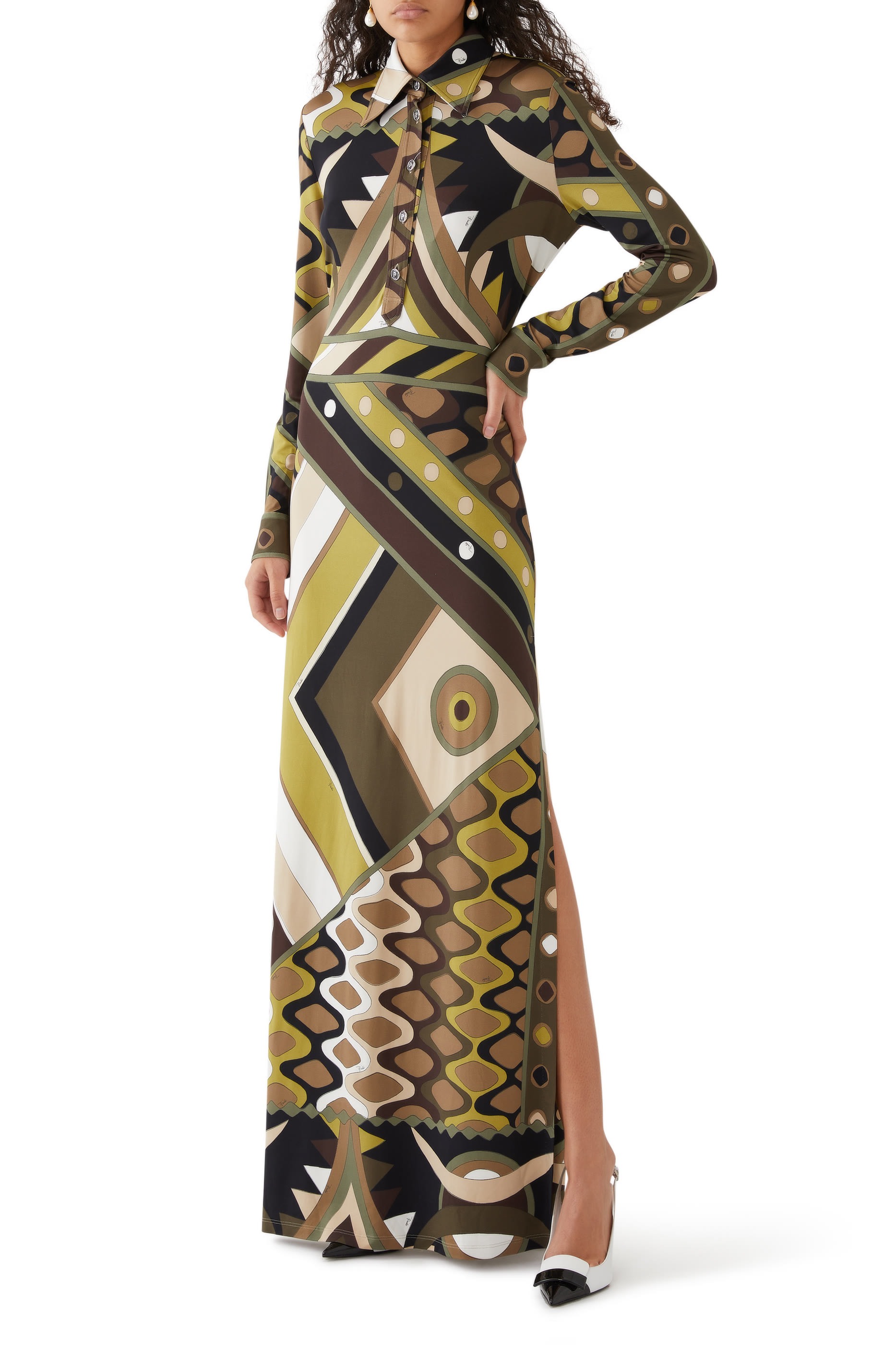 Vivara-Print Long Dress