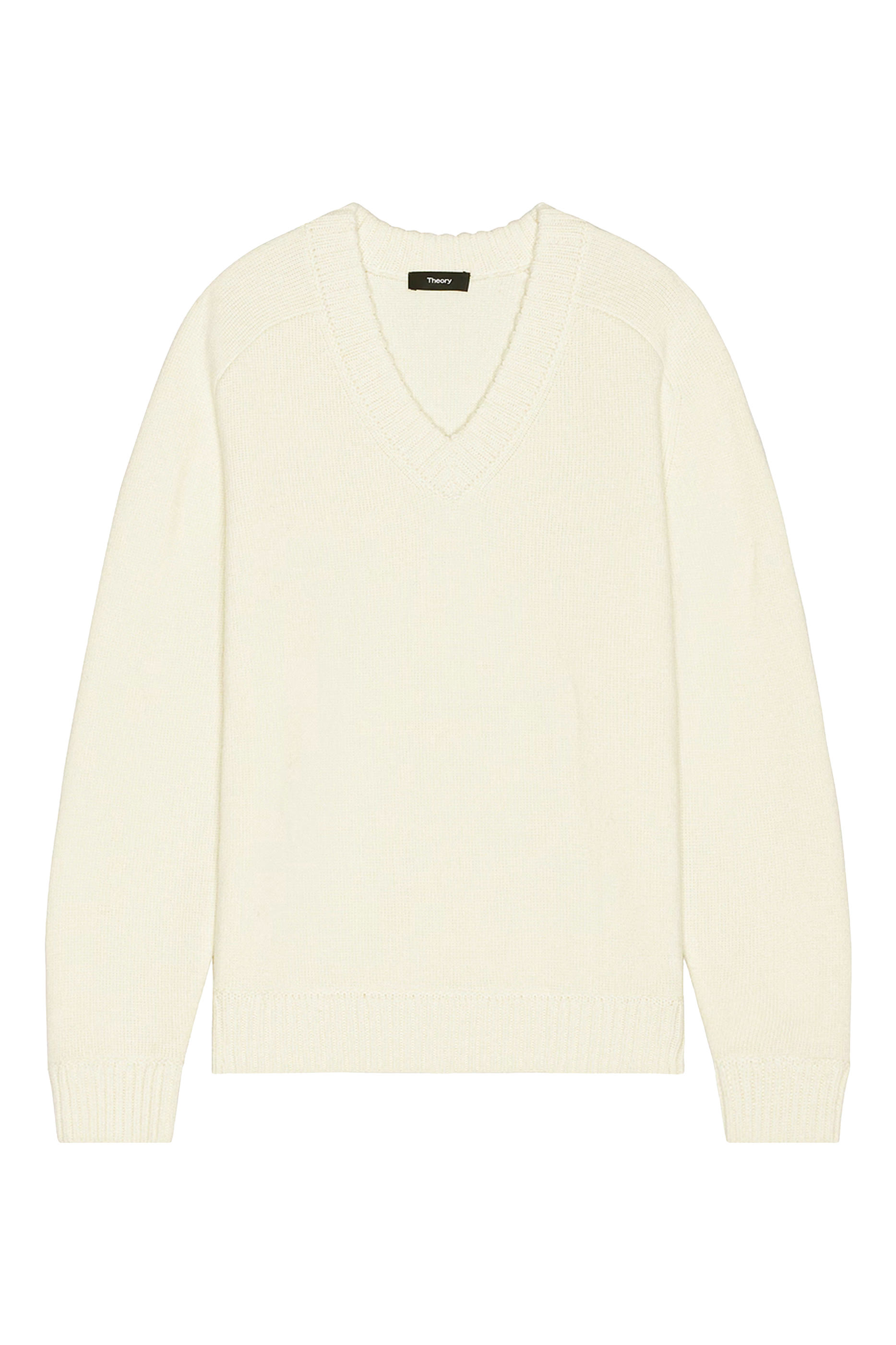 Heavy Wool Cashmere V-Neck Sweater