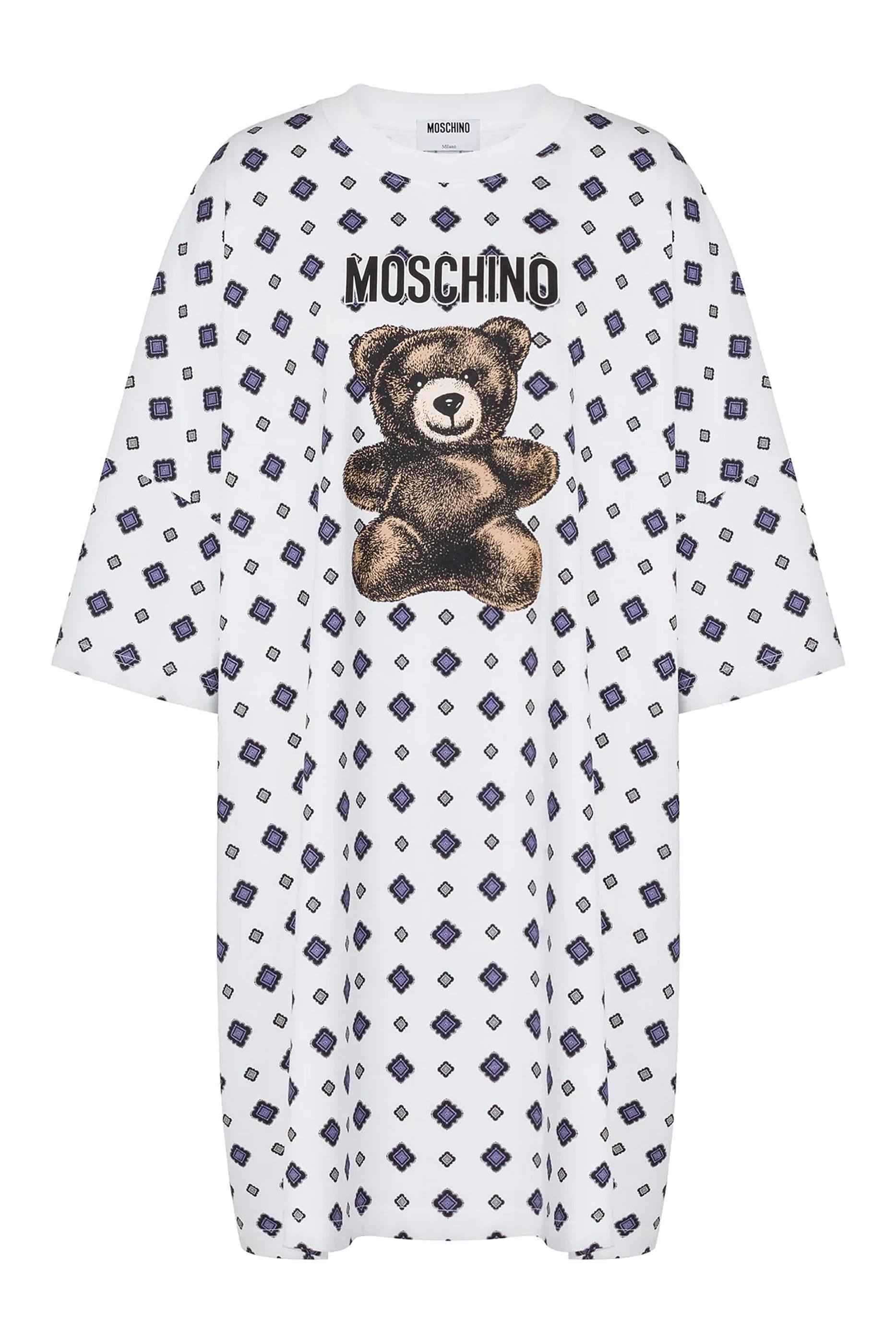 Logo Teddy Printed Dress