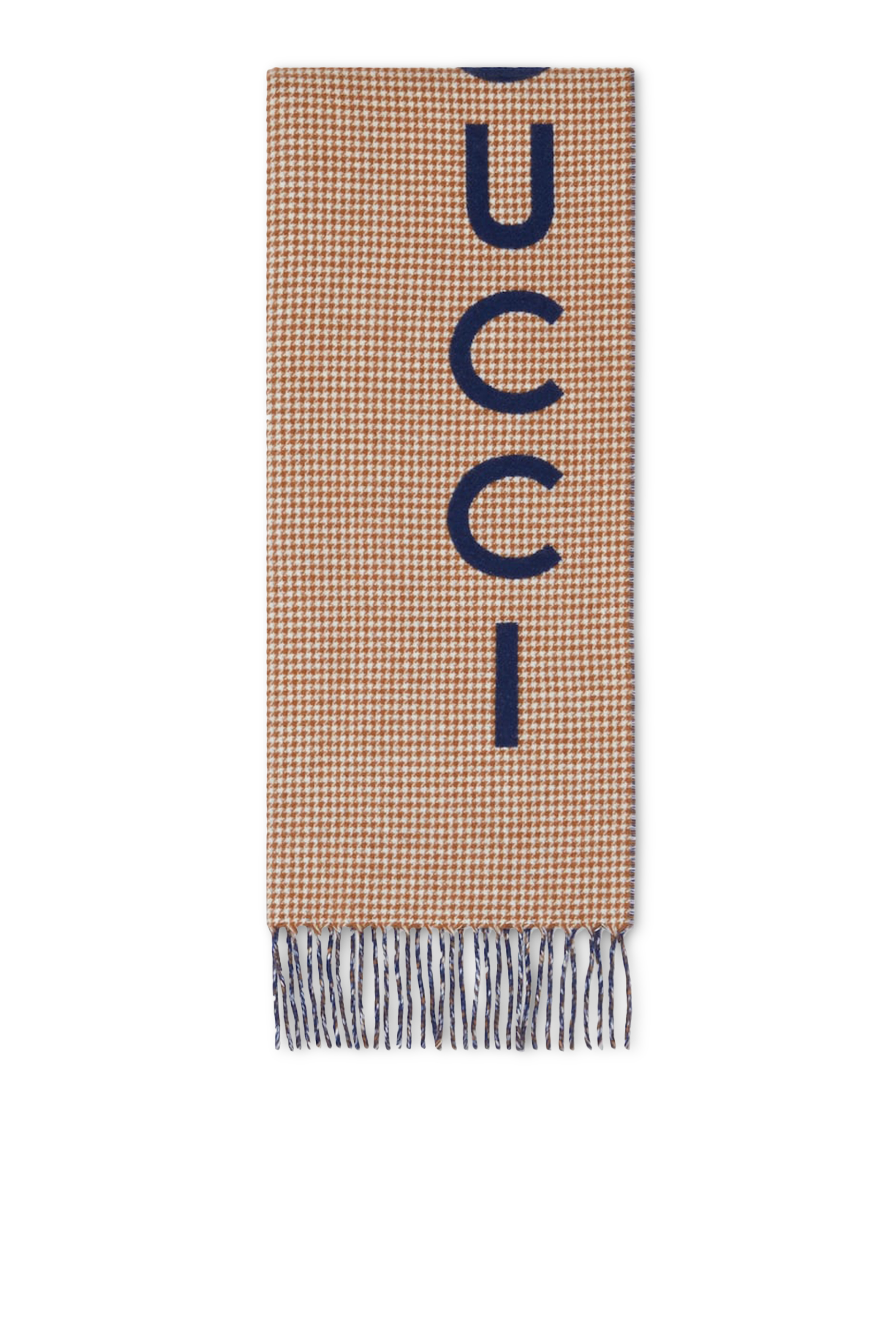 Wool Cashmere Script Scarf