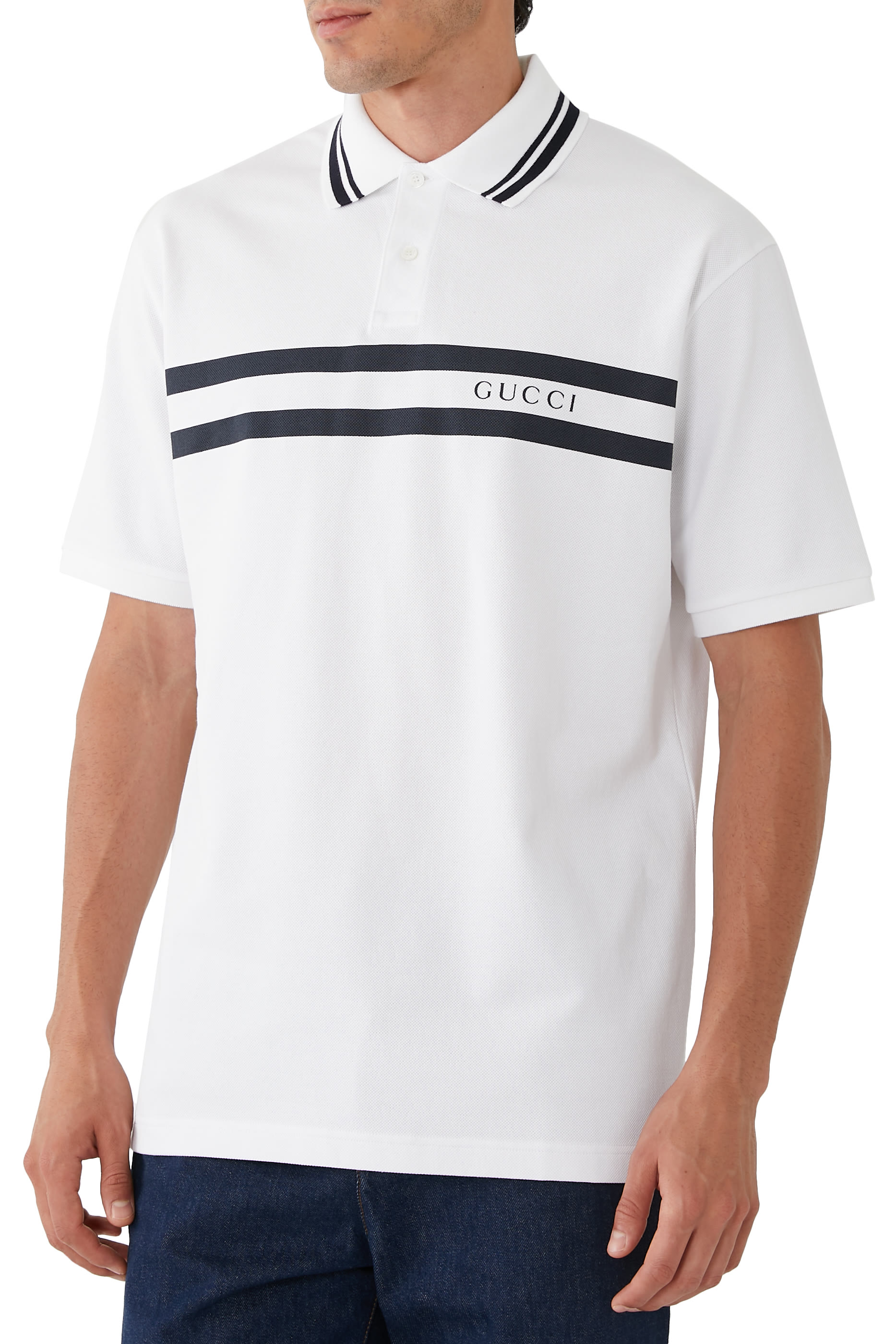 Logo-Print Cotton Polo Shirt