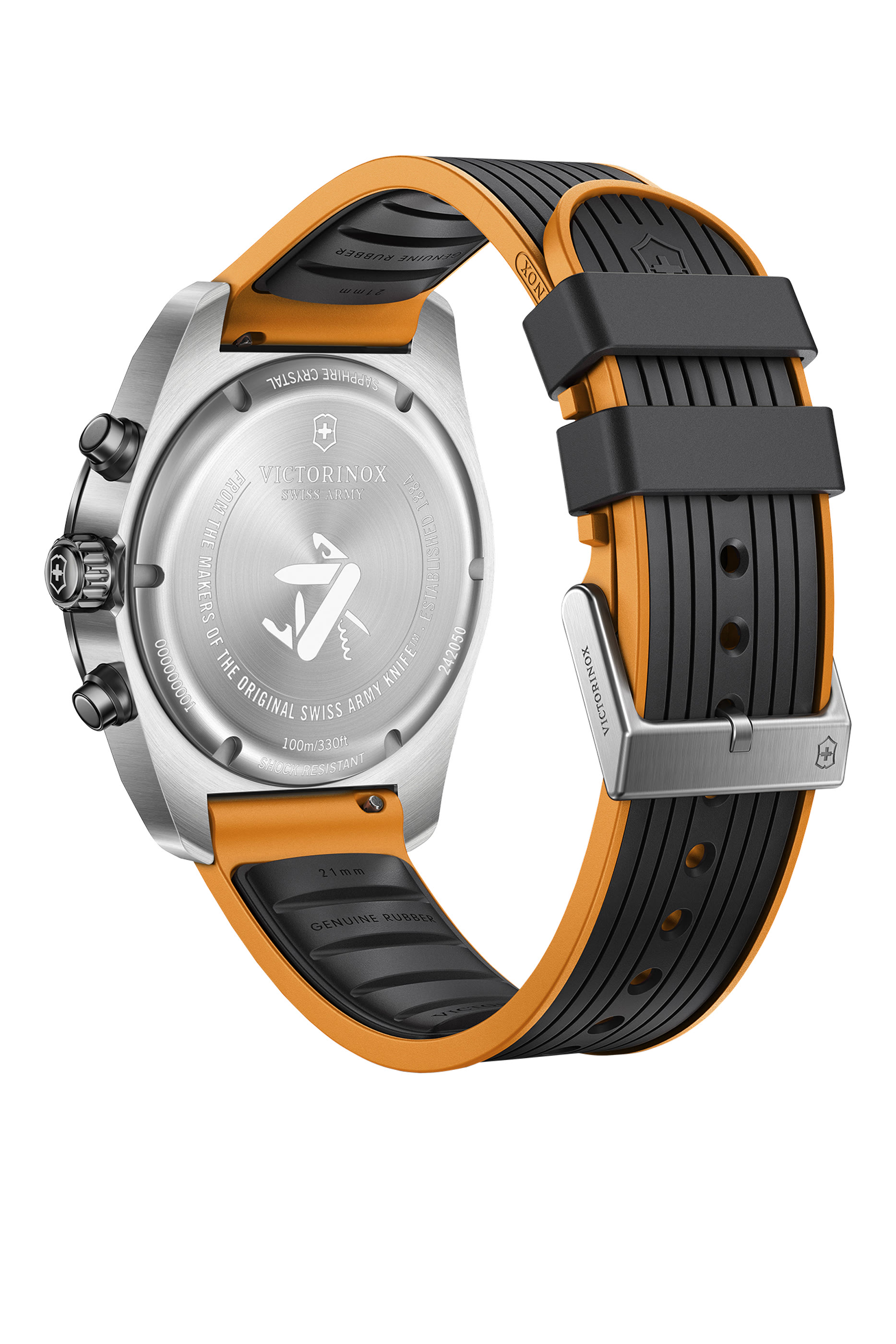 Swiss Army Chronograph Watch, Stainless Steel & Rubber