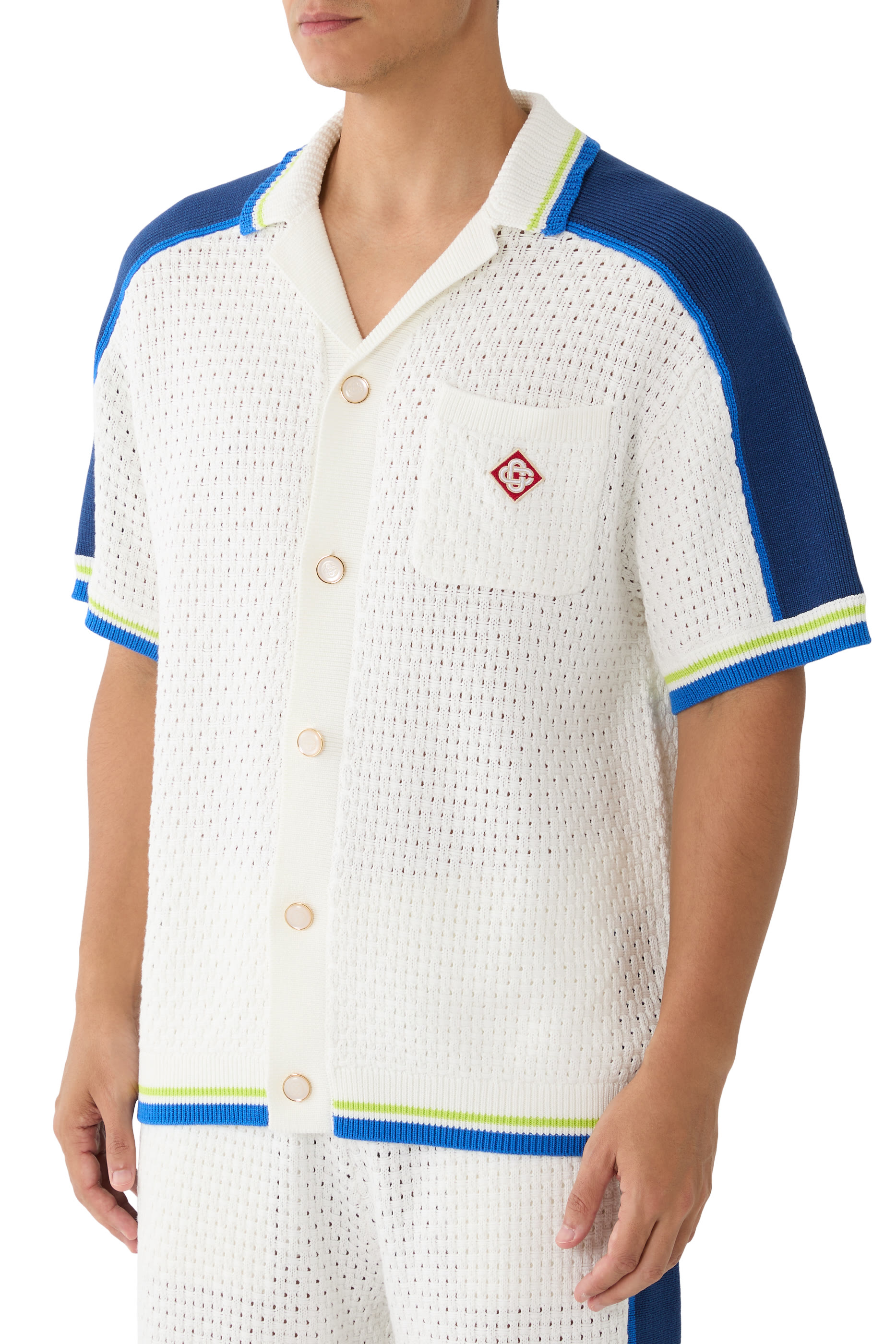 Short Sleeve Crochet Shirt 