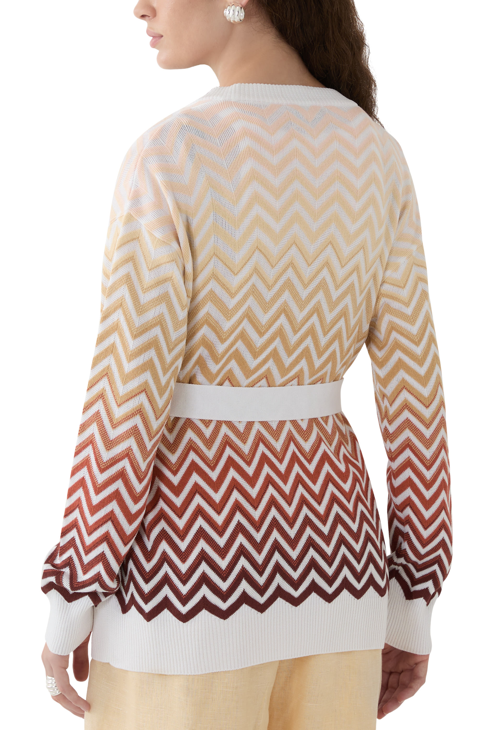 Degradé Chevron Cardigan