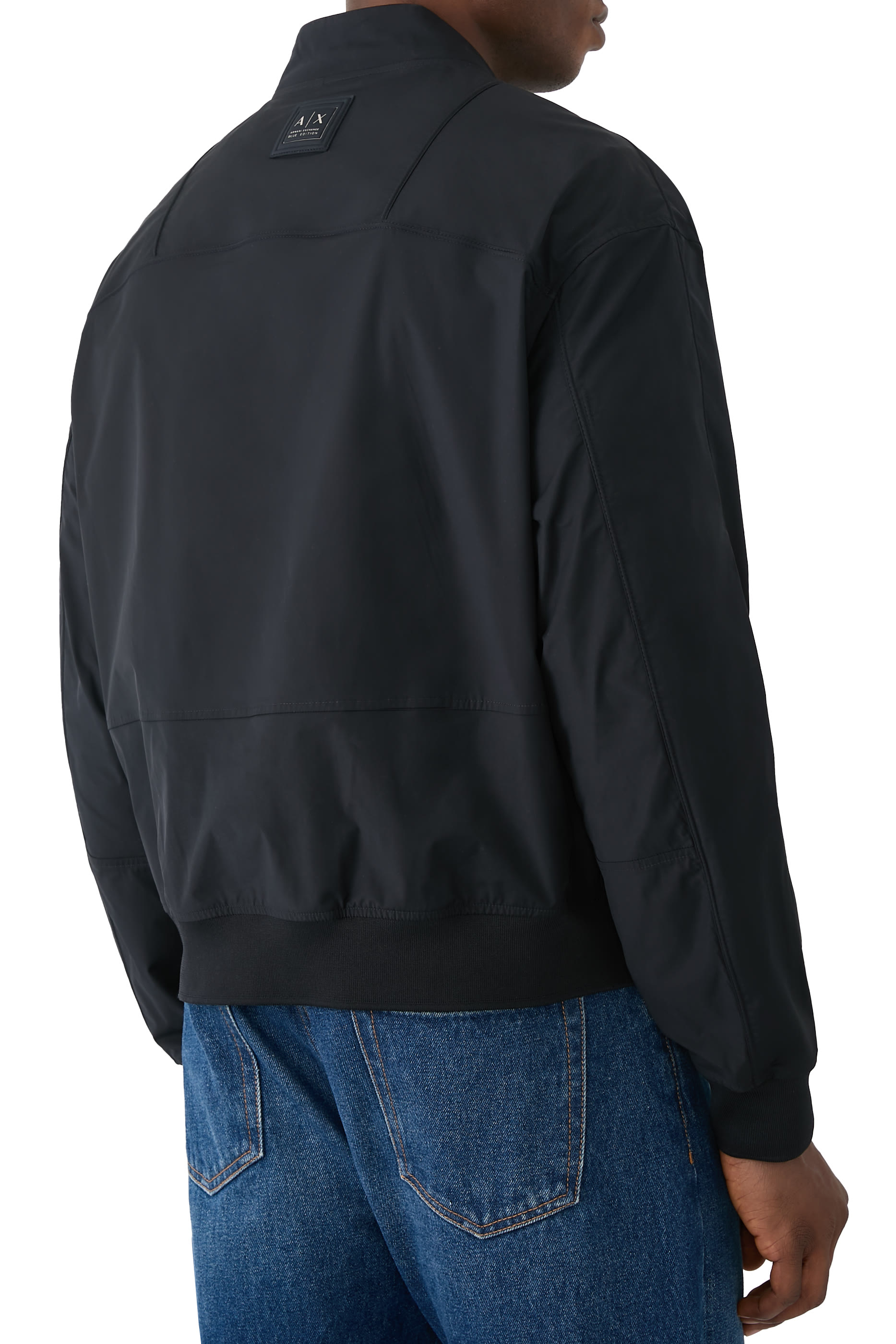 AX Logo Zip-Through Blouson Jacket