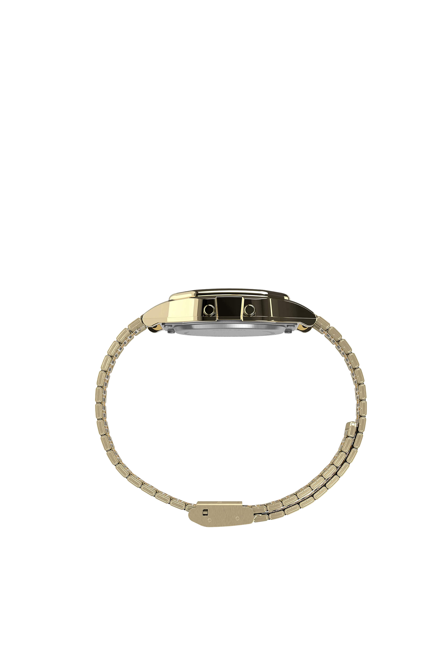 PAC-MAN Grey Dial Gold Metal Watch