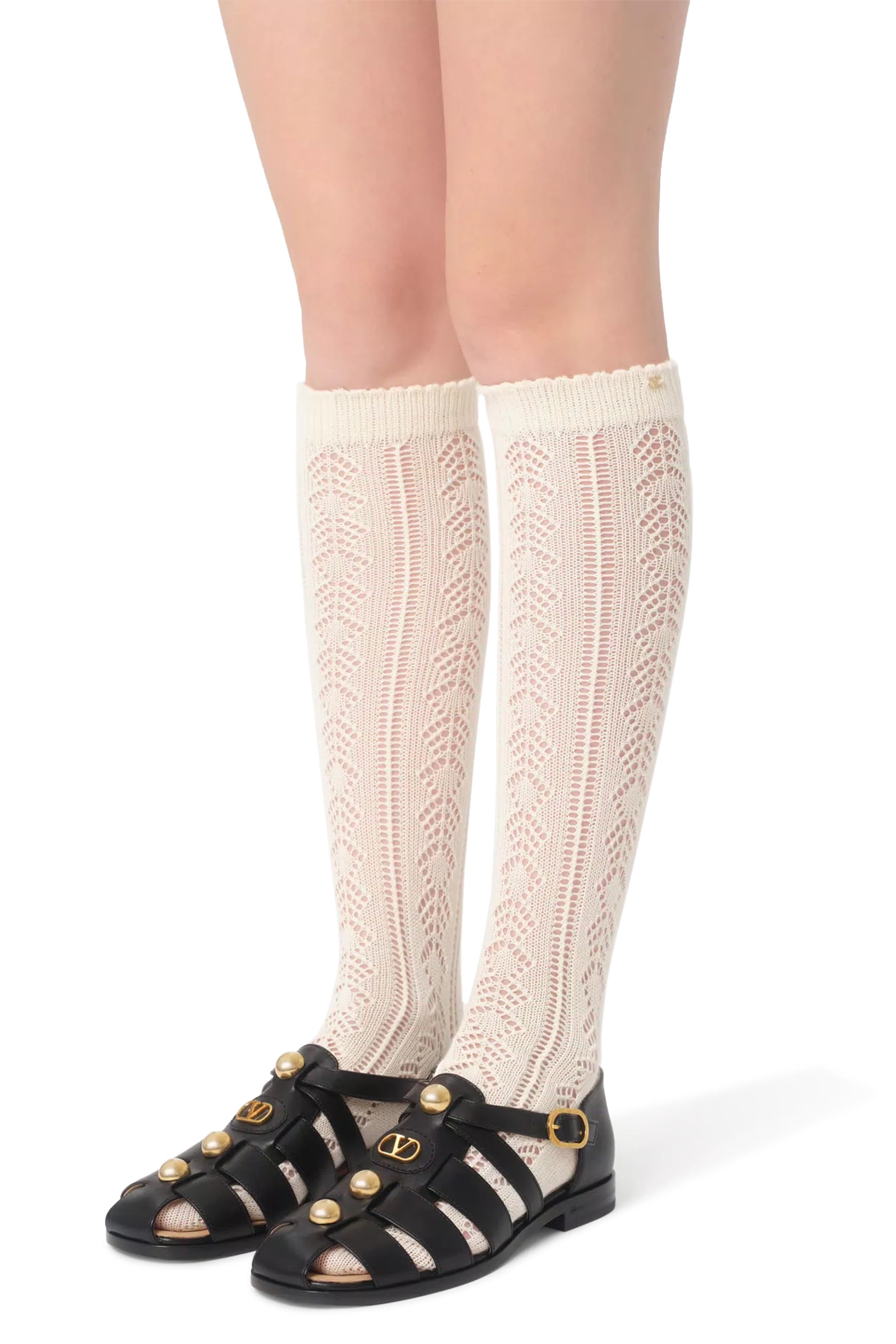 VLogo Signature Calfskin Fisherman Sandals