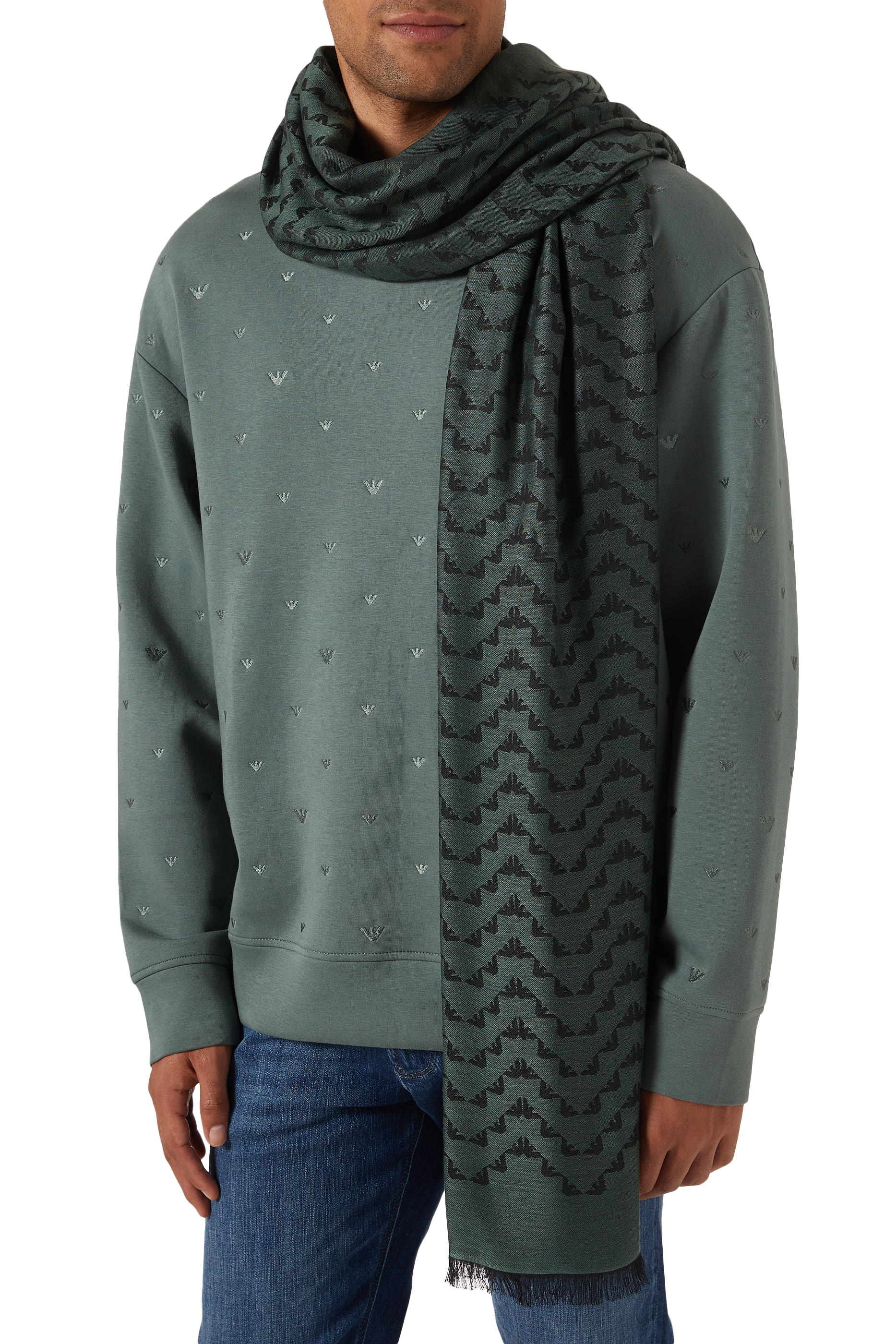 All-Over Eagle Logo Scarf