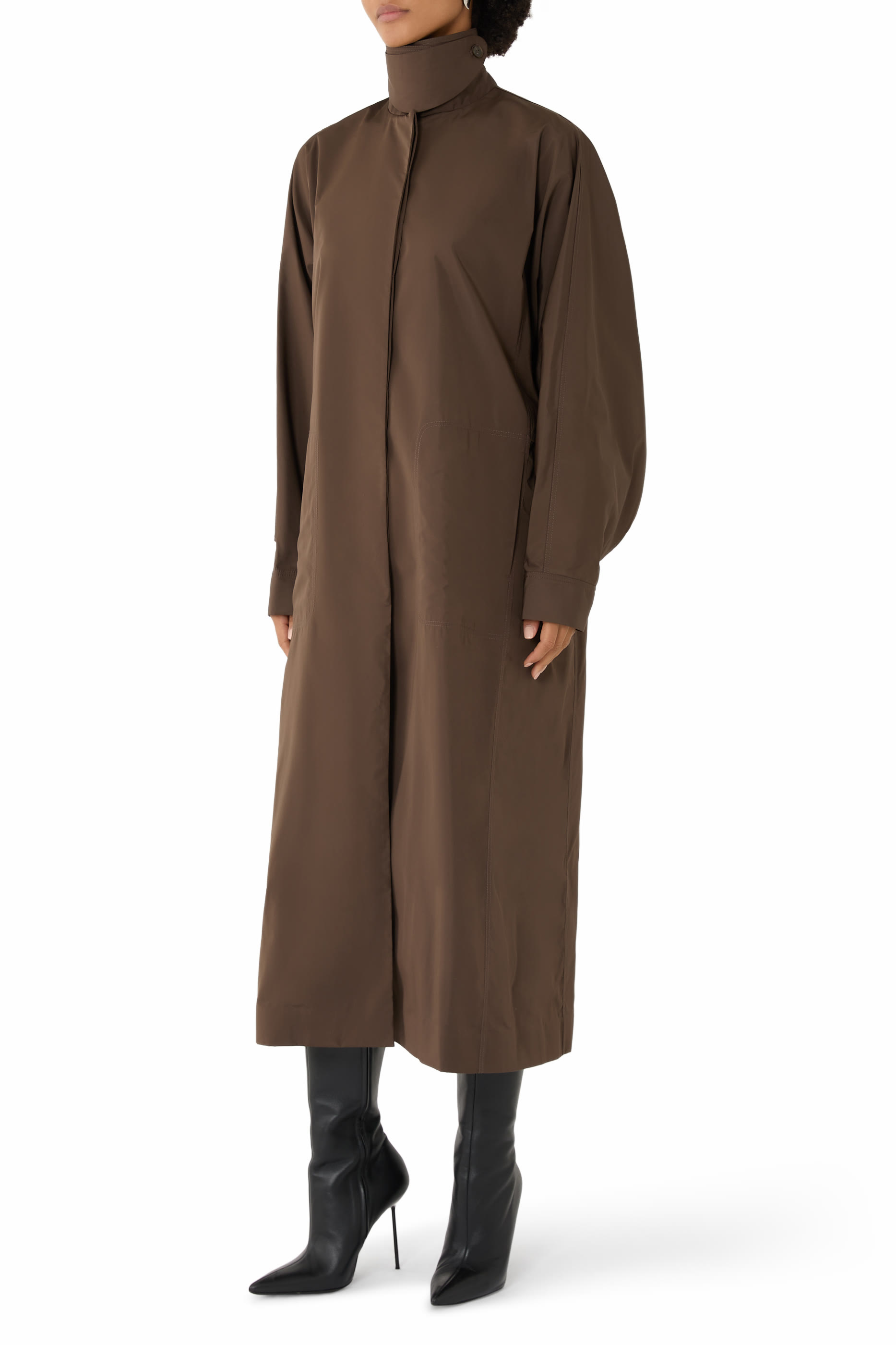 Etoffe High-Neck Coat