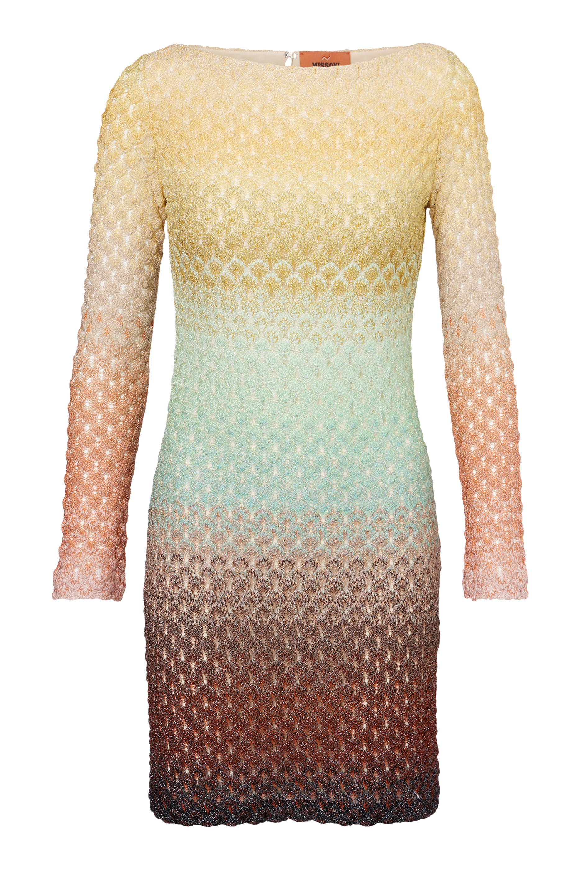  Ombre Degrade Lace Raschel Mini Dress 