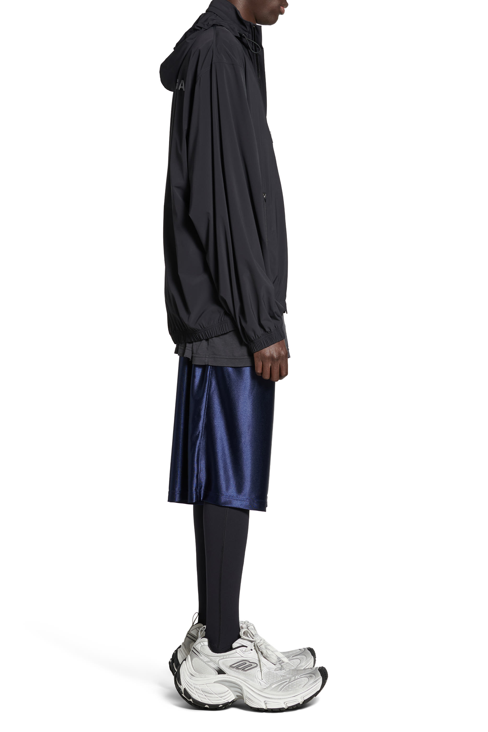 Stretch Nylon Activewear Windbreaker