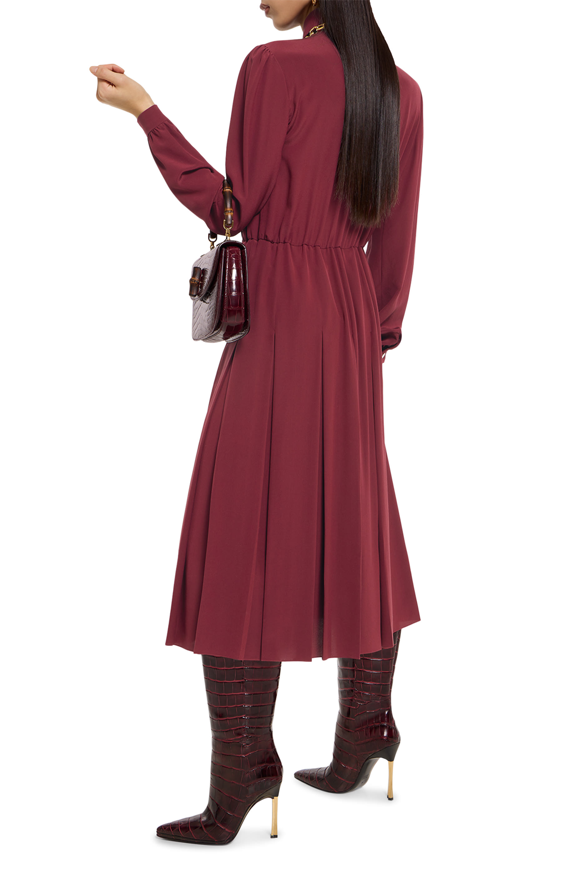 Silk Cr&ecirc;pe De Chine Dress