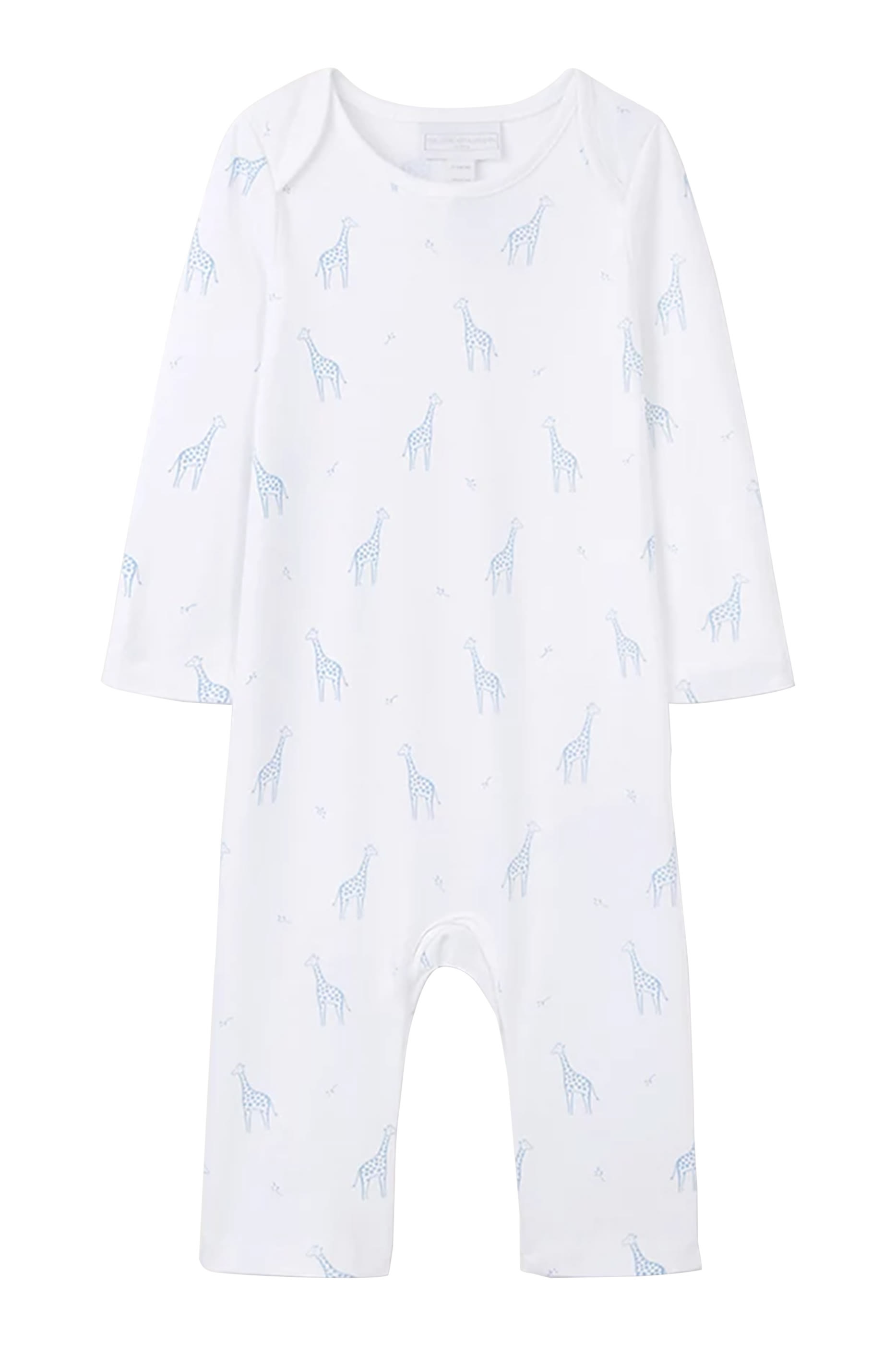Kids Giraffe Print Organic Cotton Sleepsuit