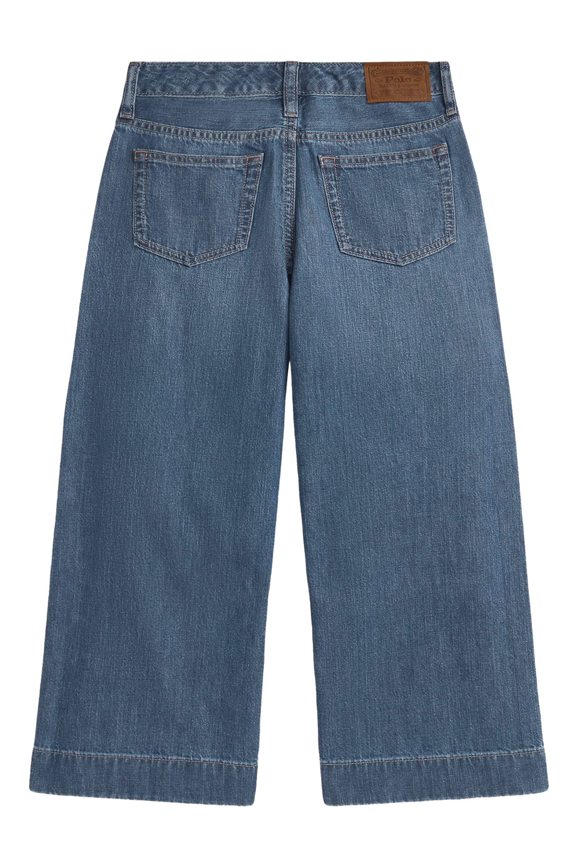 Kids Flat Front Wild Leg Denim Jeans