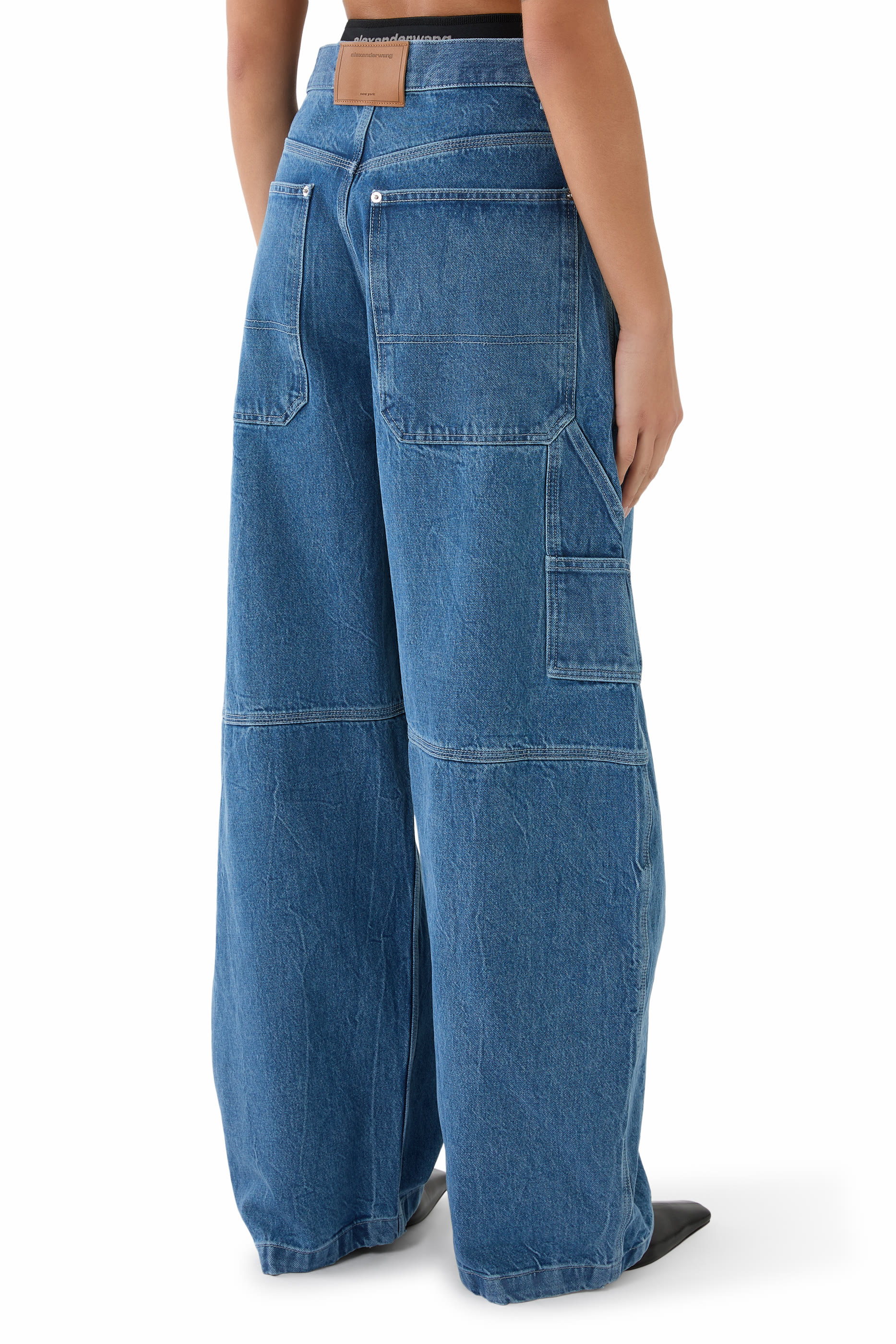 Pre-Styled Mid-Rise Jeans