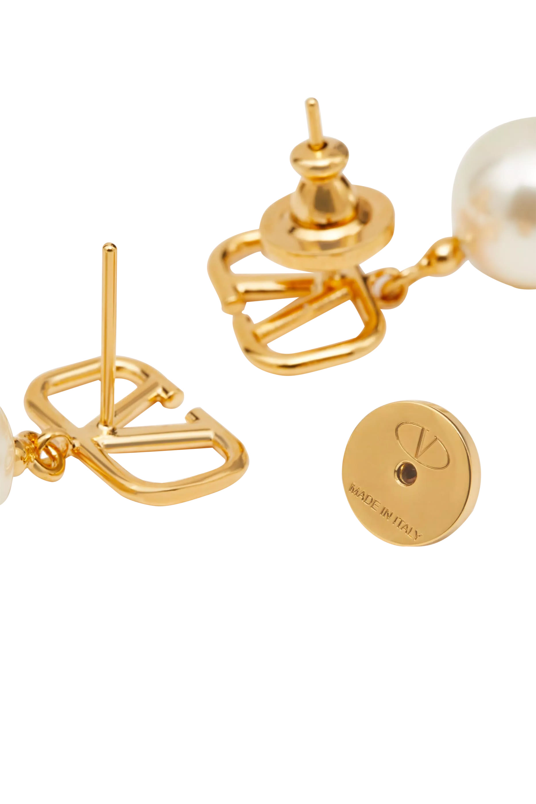  VLogo Signature Earrings With Swarovski&reg; Pearls 