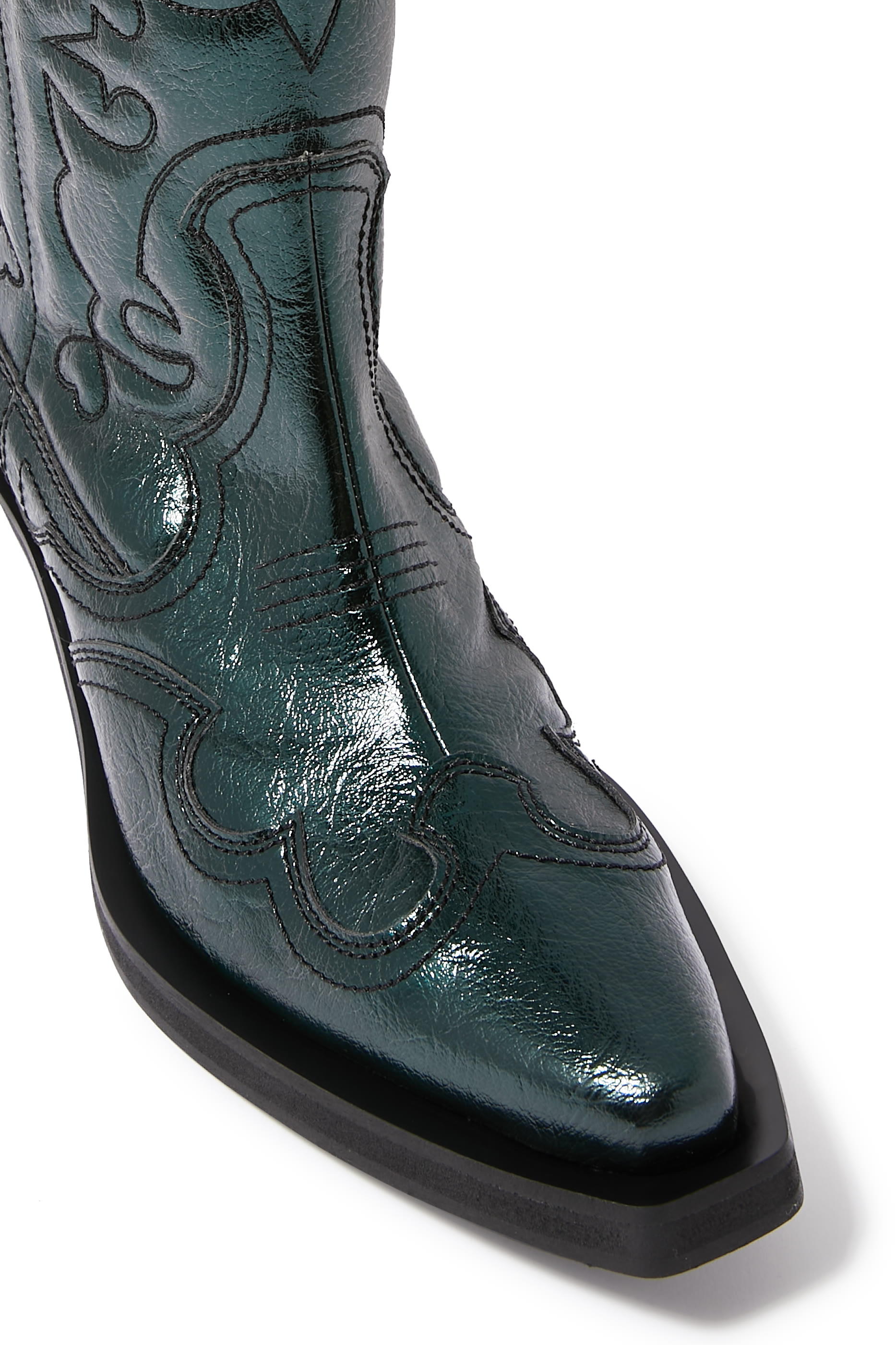 Mid Shaft Embroided 40 Western Boots