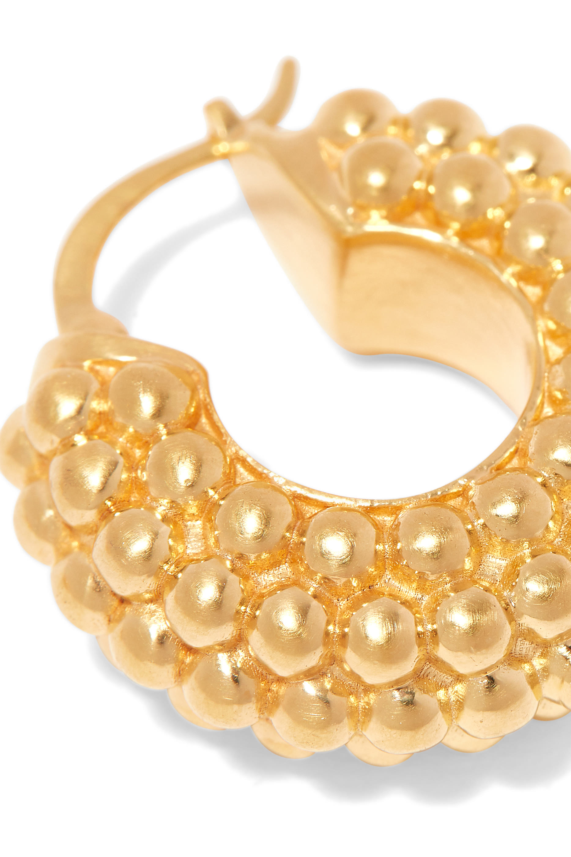 Baya Hoop Earrings, Gold Plated Sterling Silver