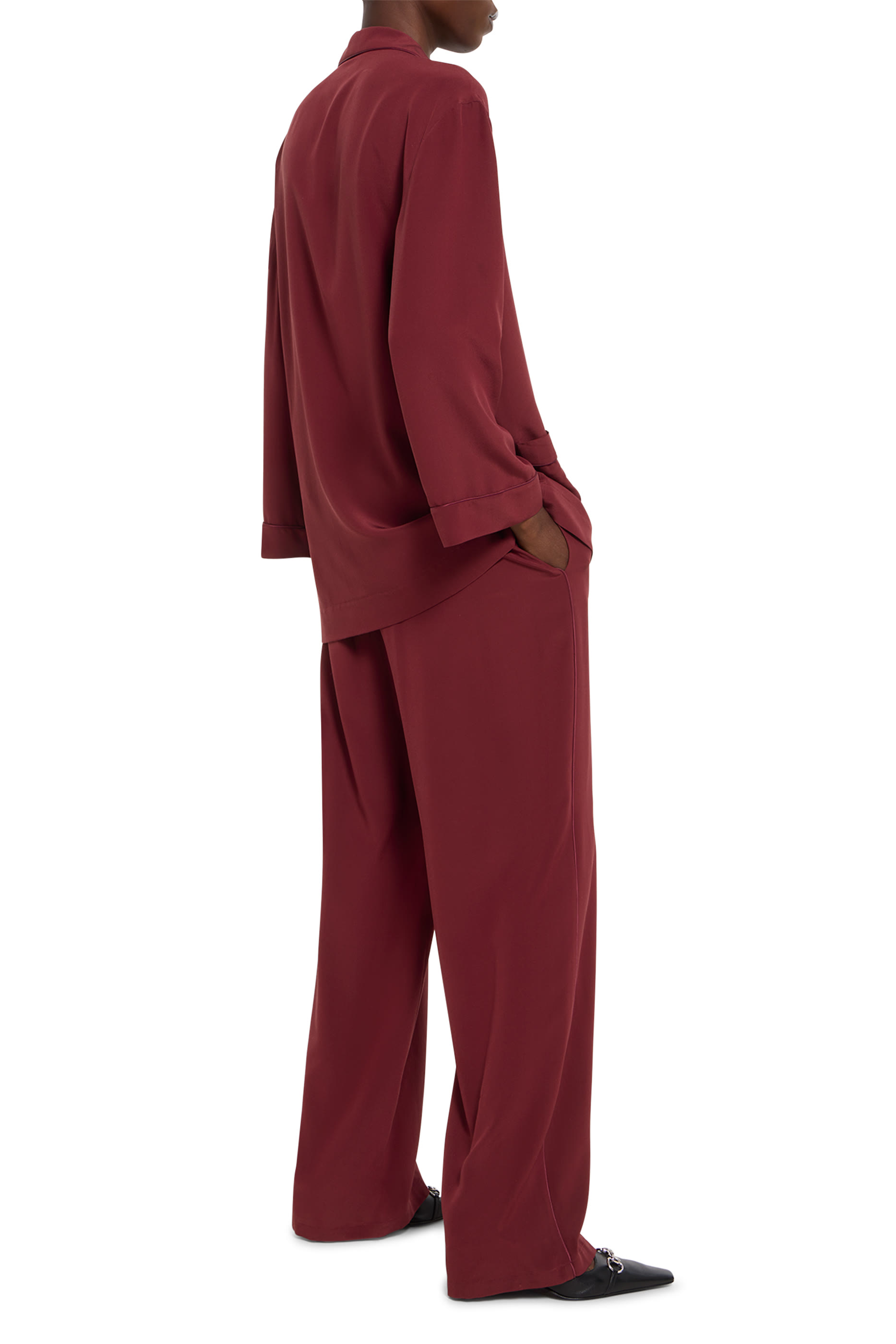 Silk Cr&ecirc;pe De Chine Pants