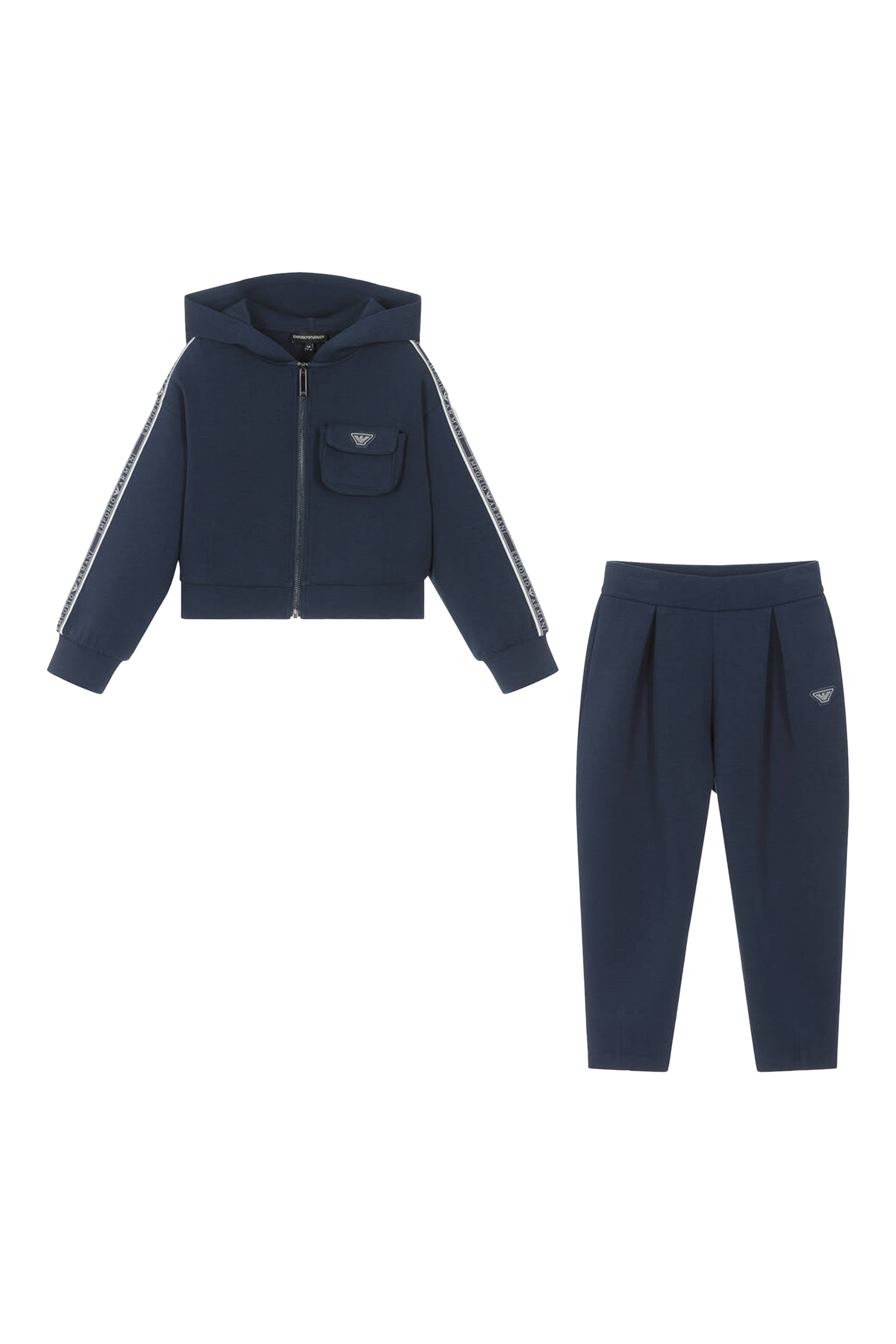 Kids Logo Patch Tracksuit Set