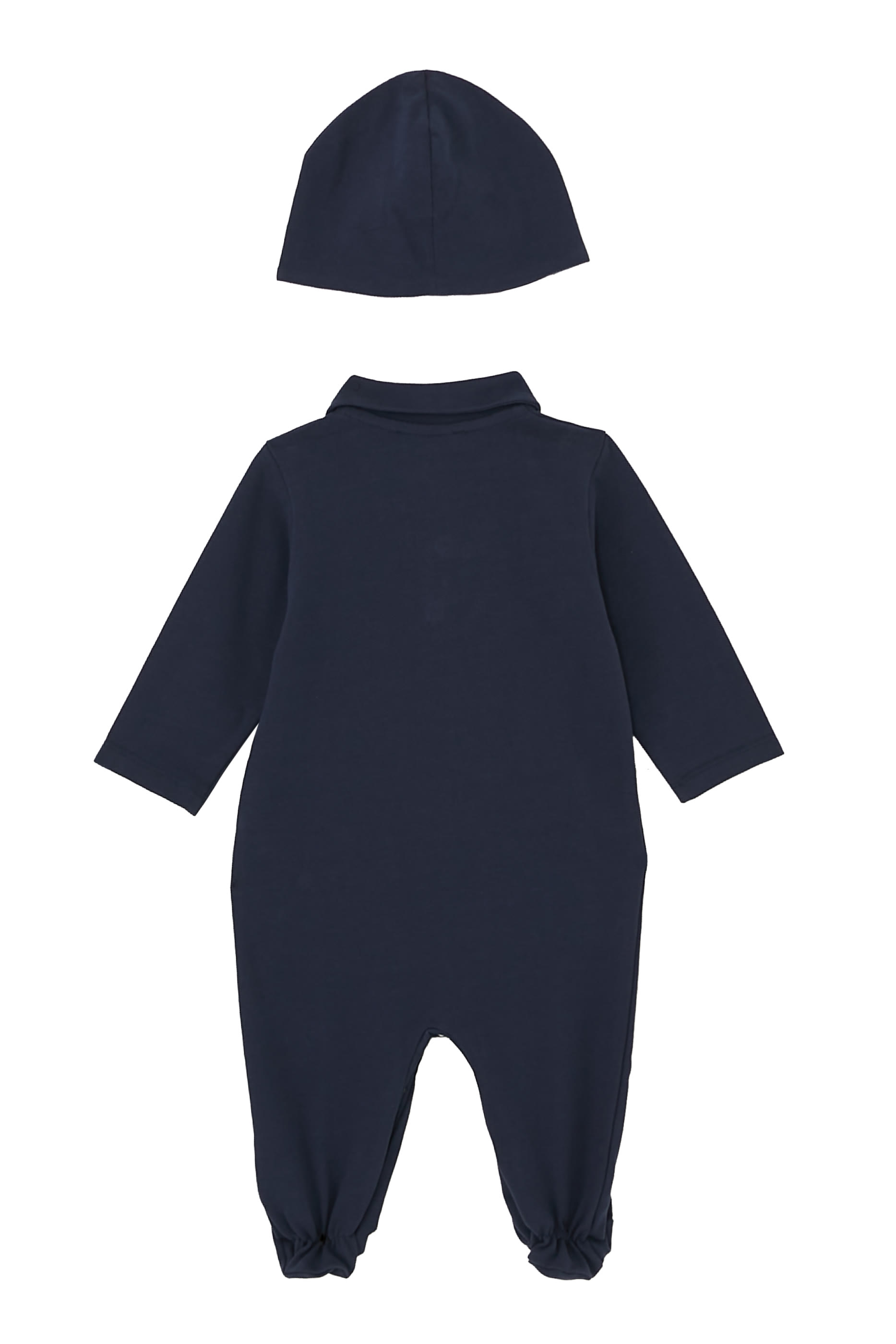 Baby Logo-Embroidered Pajamas with Hat