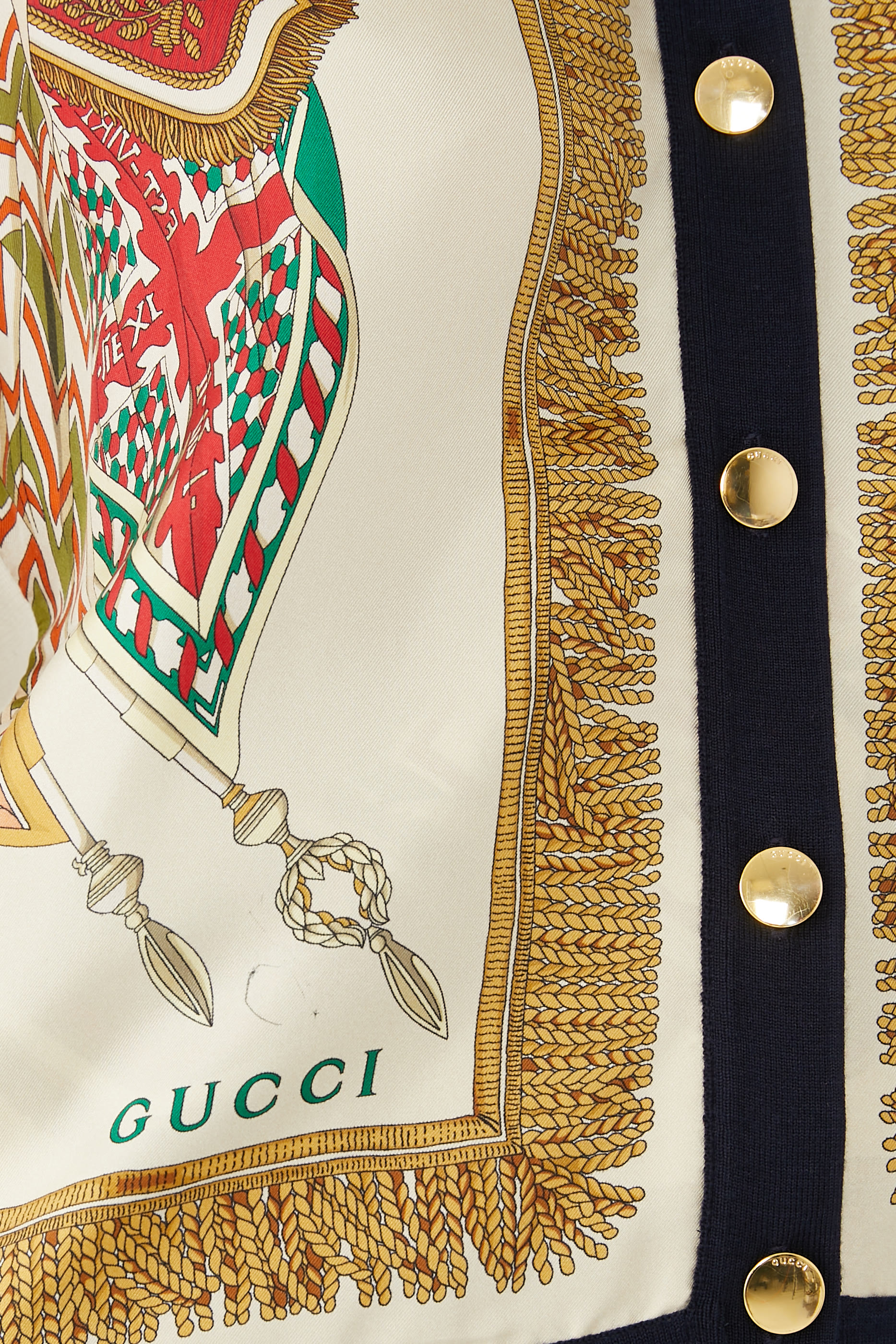 Printed Wool Cardigan