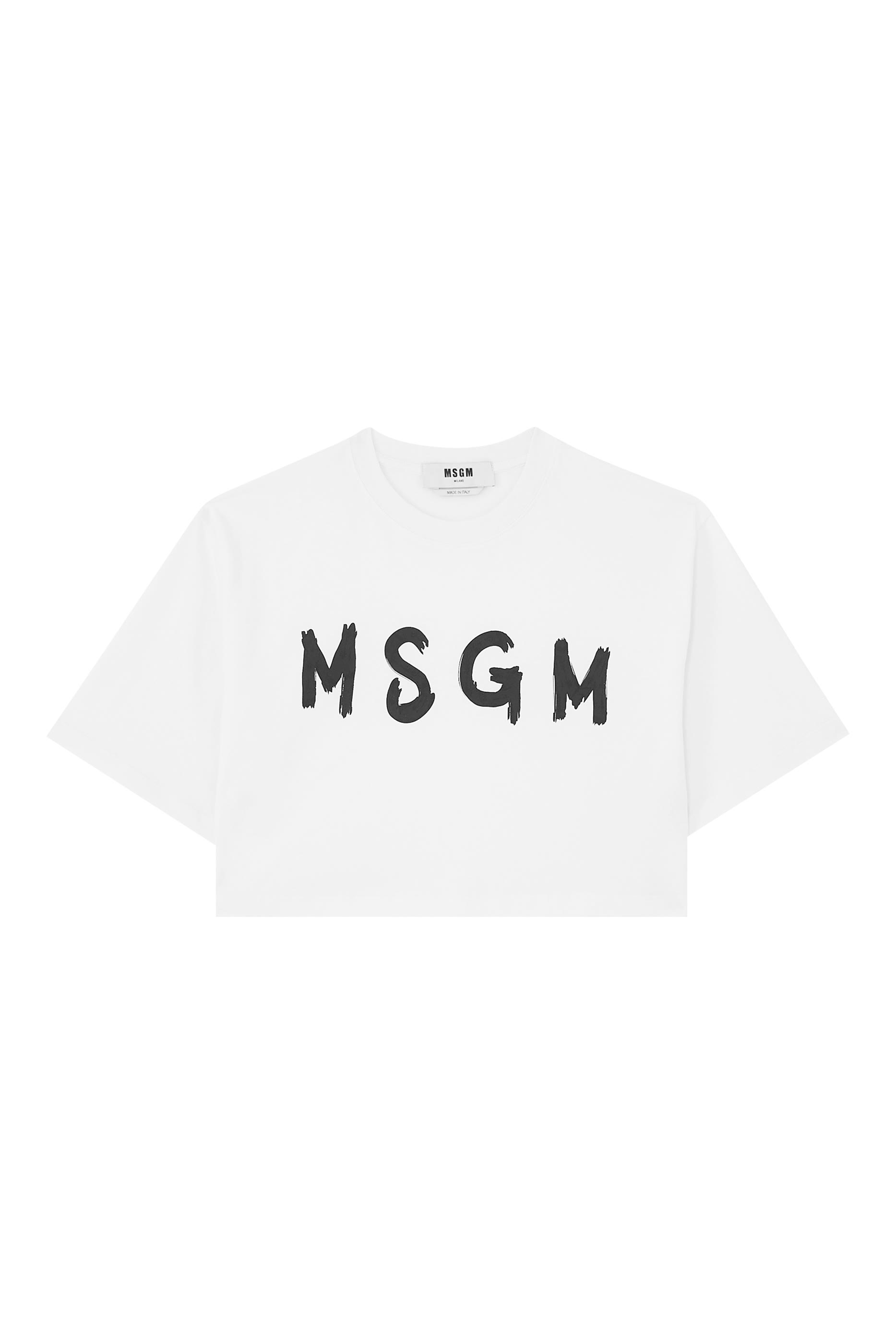 Spray Logo Cropped T-Shirt