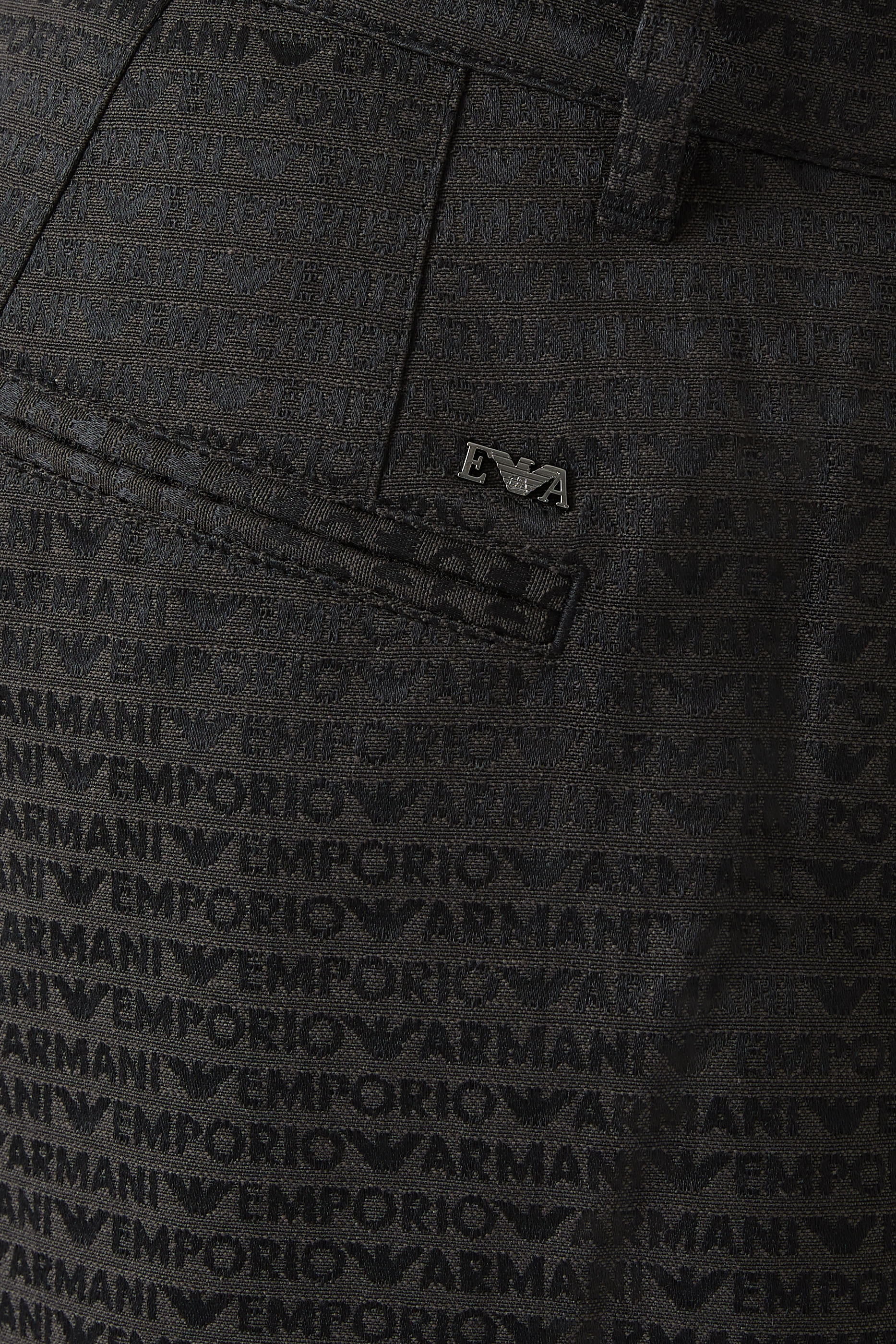 All-Over Jacquard Logo Bermunda Shorts