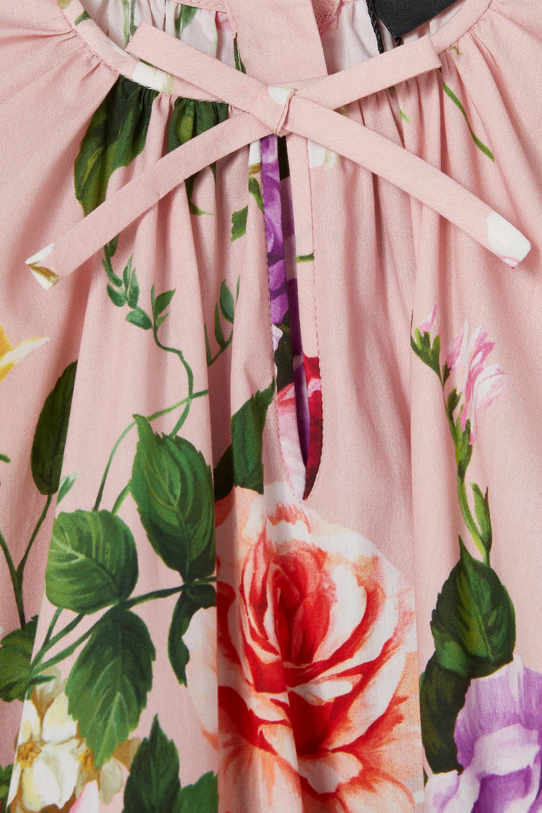 Kids Floral Cotton Poplin Dress