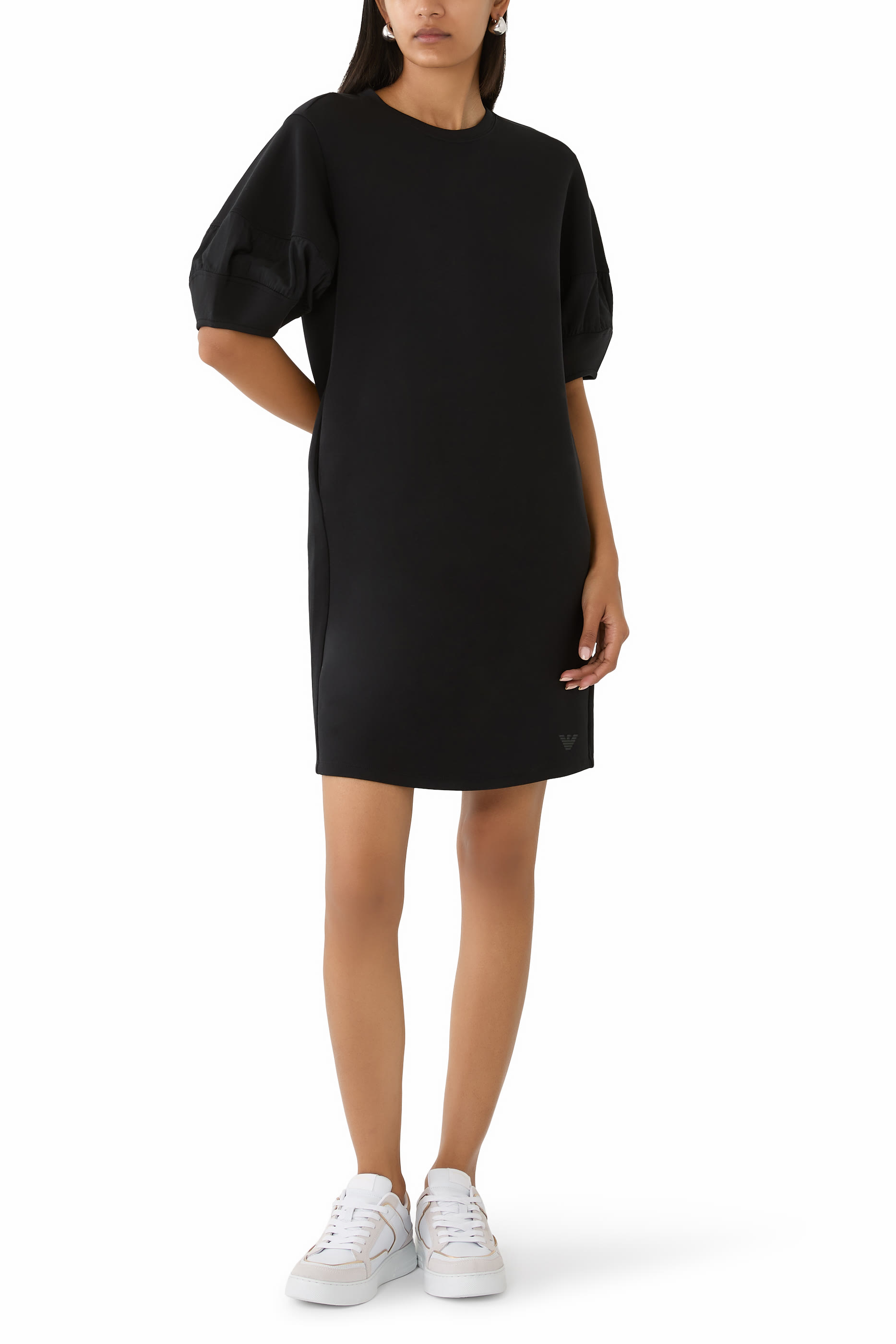 Stretch Double Jersey Dress with Rayon Insert 