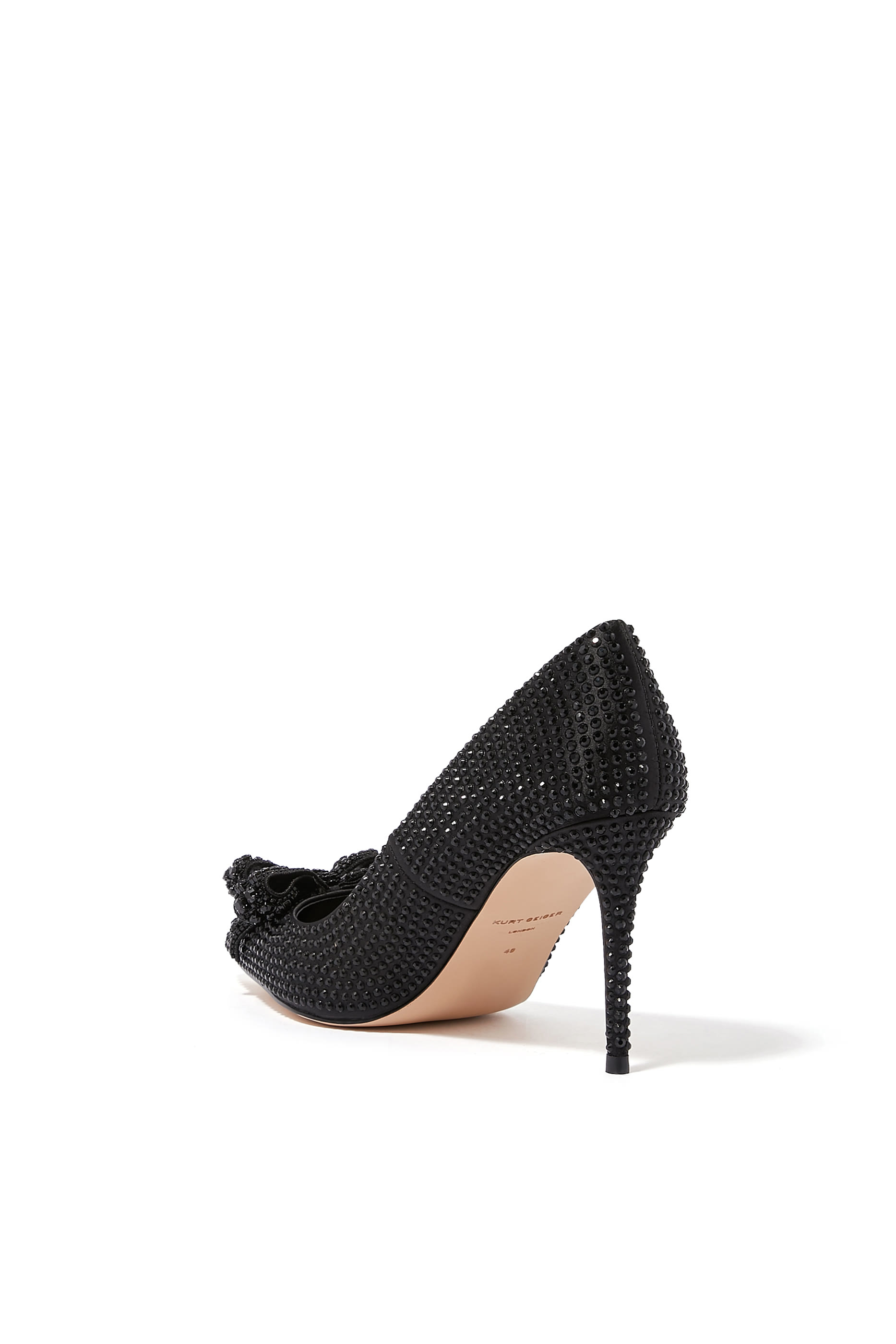 Belgravia 85 Crystal Bow Pumps