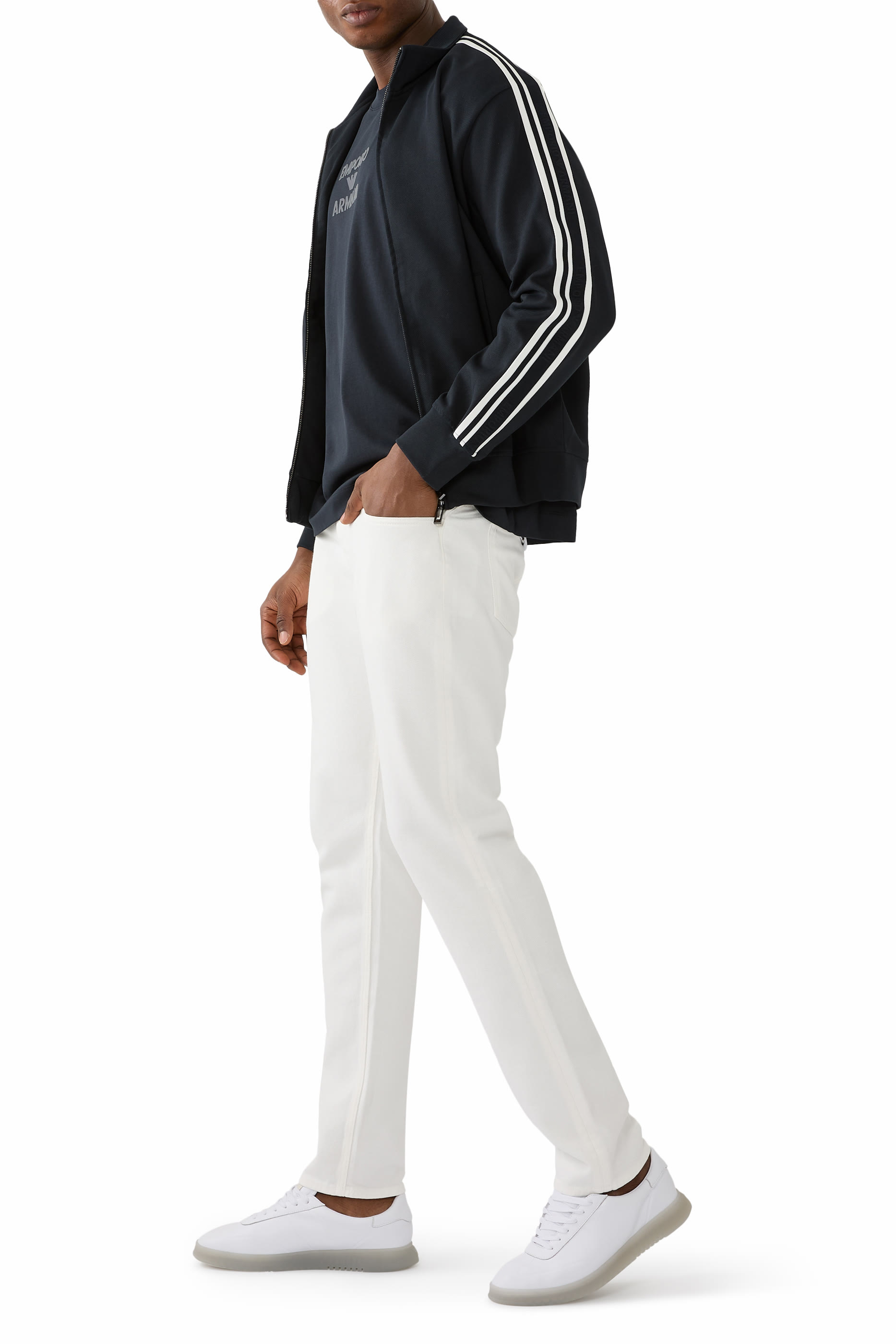 Zip-Up Jersey Sweatshirt